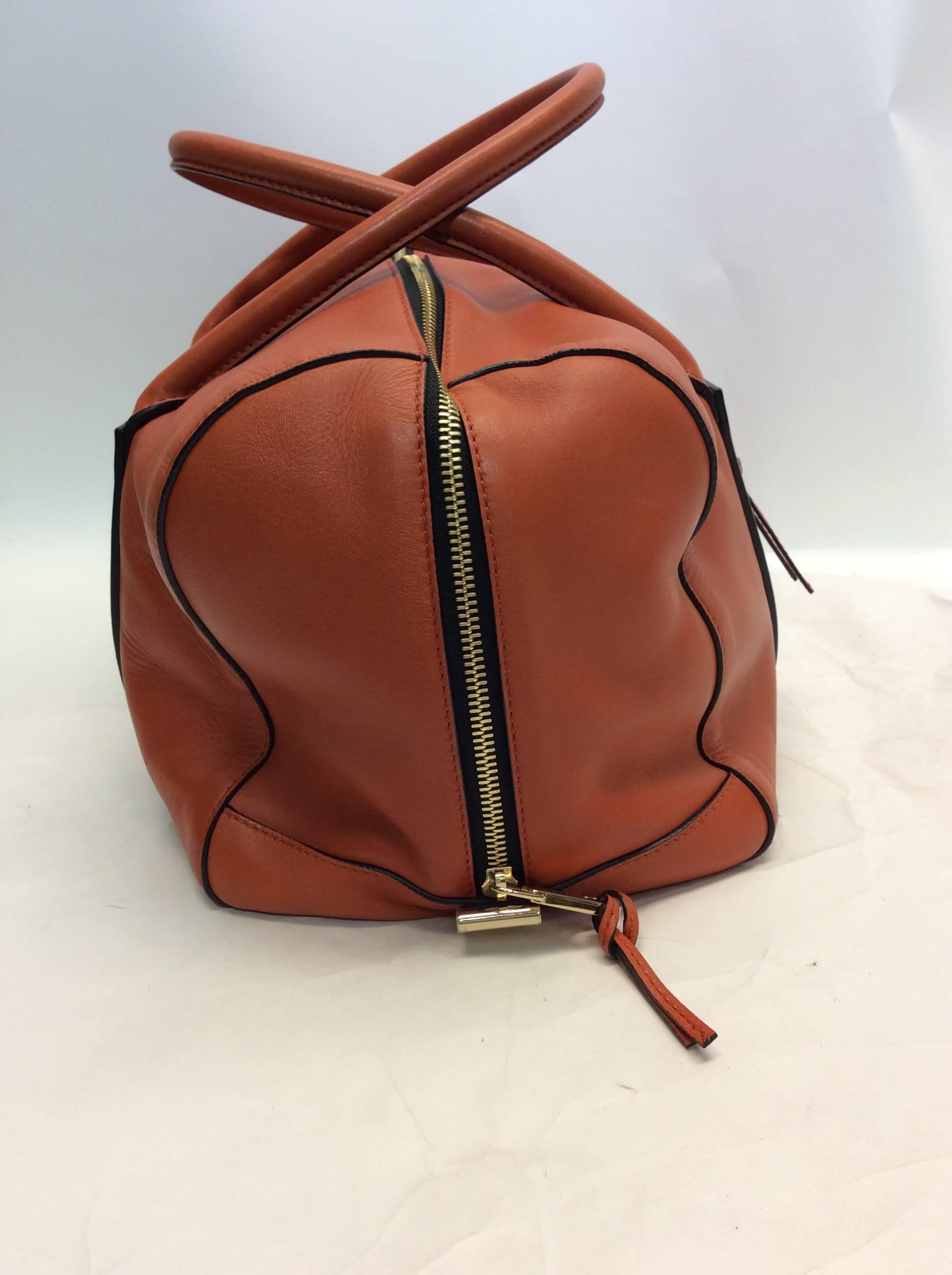 Chloe Orange Leather Speedy In Excellent Condition For Sale In Narberth, PA