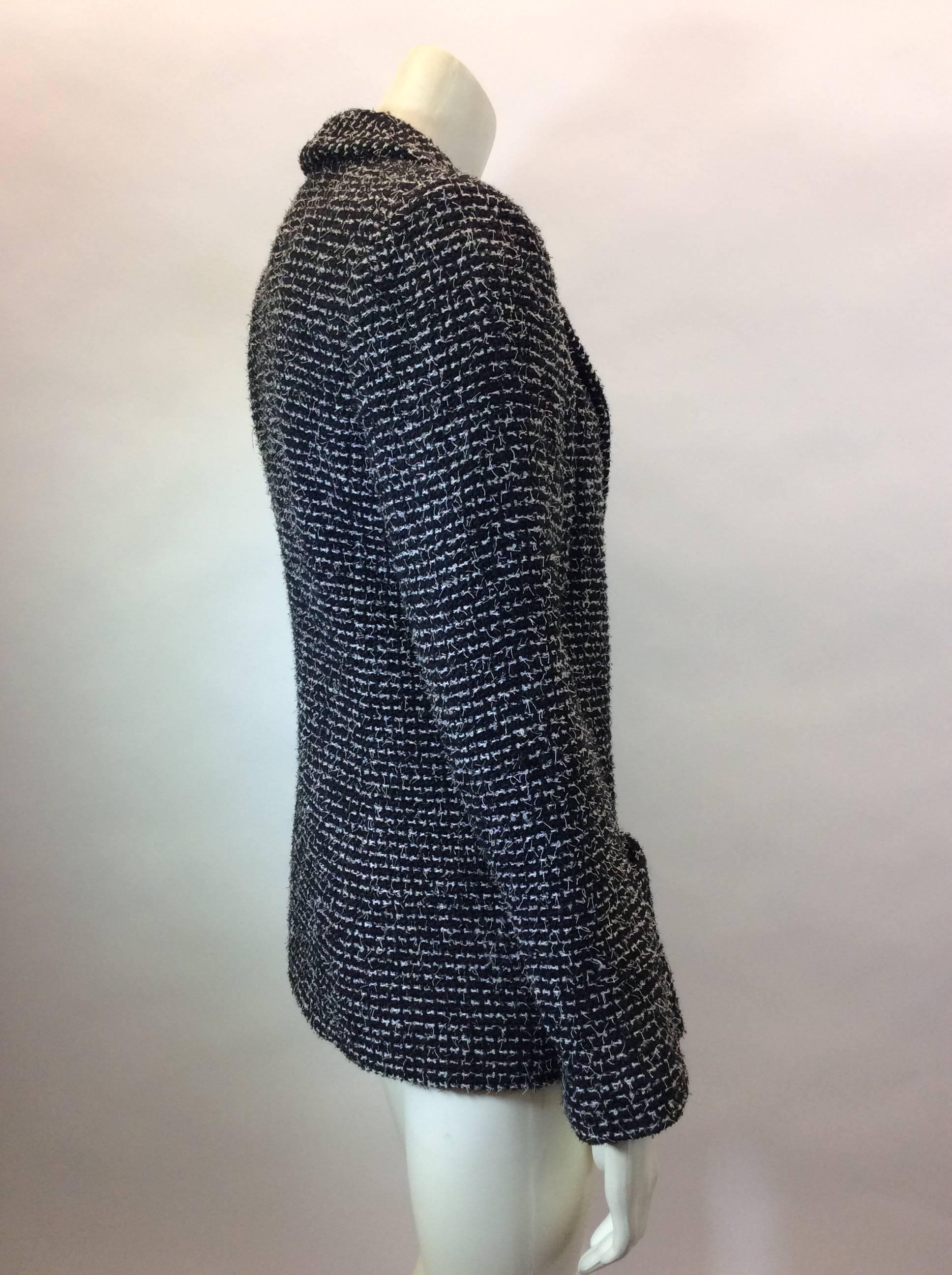 Chanel Black Tweed Jacket In Excellent Condition For Sale In Narberth, PA