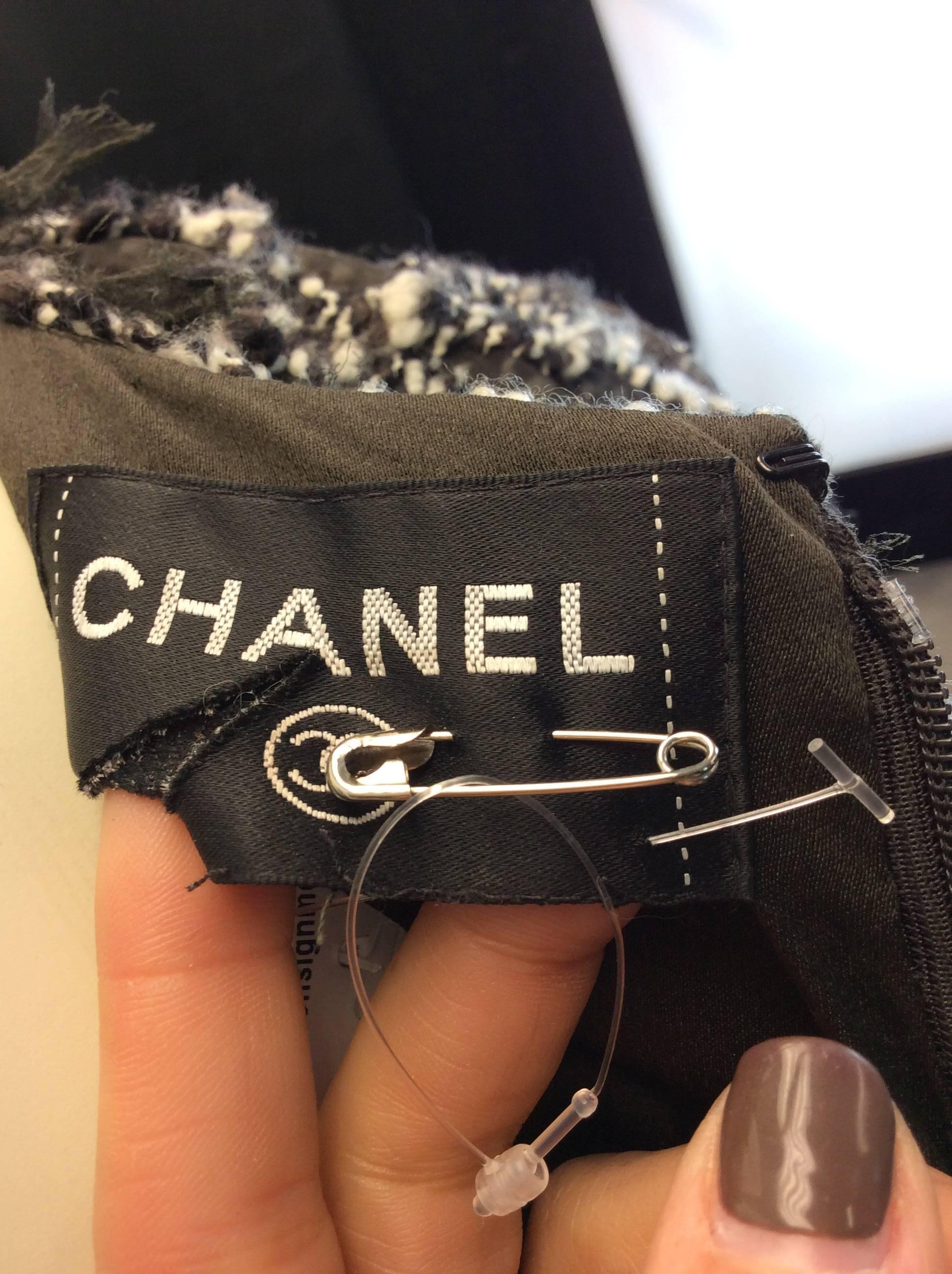 Chanel Tweed & Sheer Dress For Sale 2