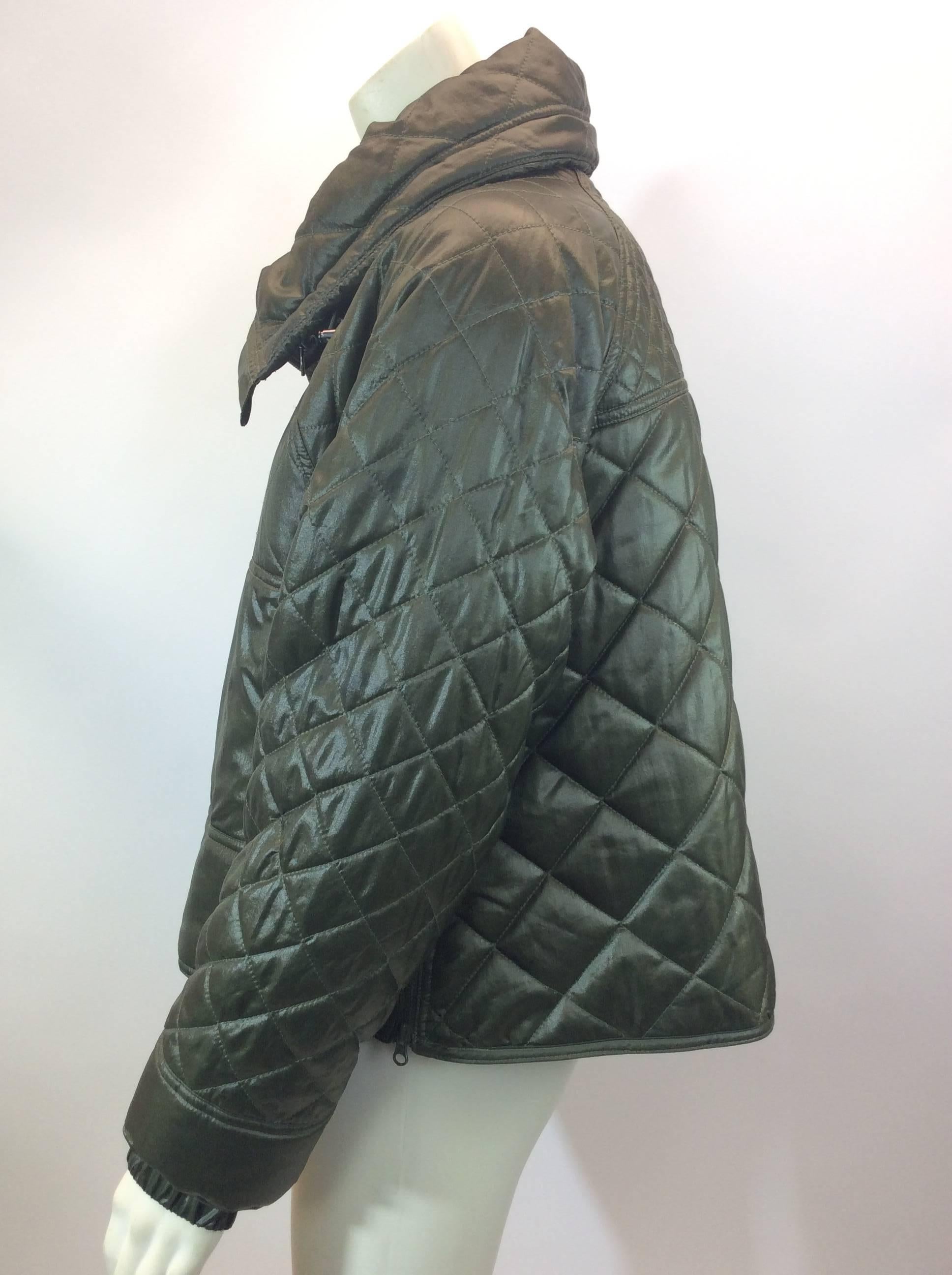 Stella McCartney Green Quilted Cropped Coat
$450
Length 20