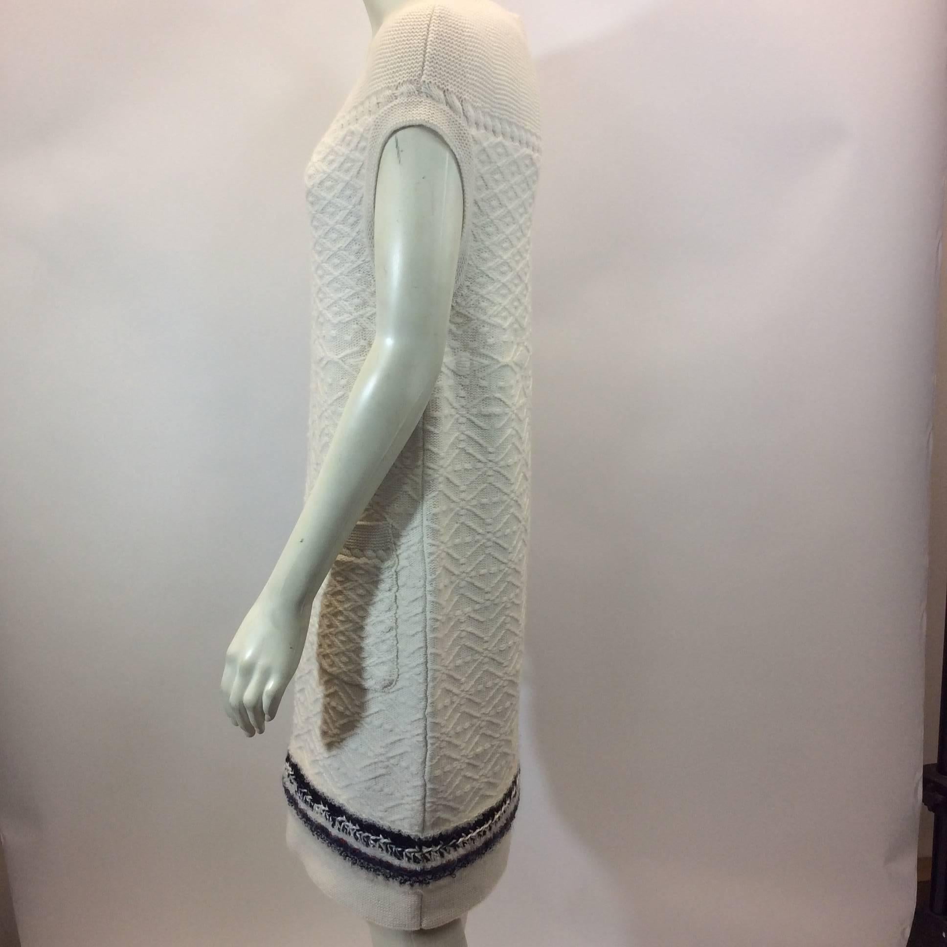 Chanel White Cashmere Knit Dress
100% Cashmere
NWT
Date Code: AW001
$2200
Size 38
Length 36
