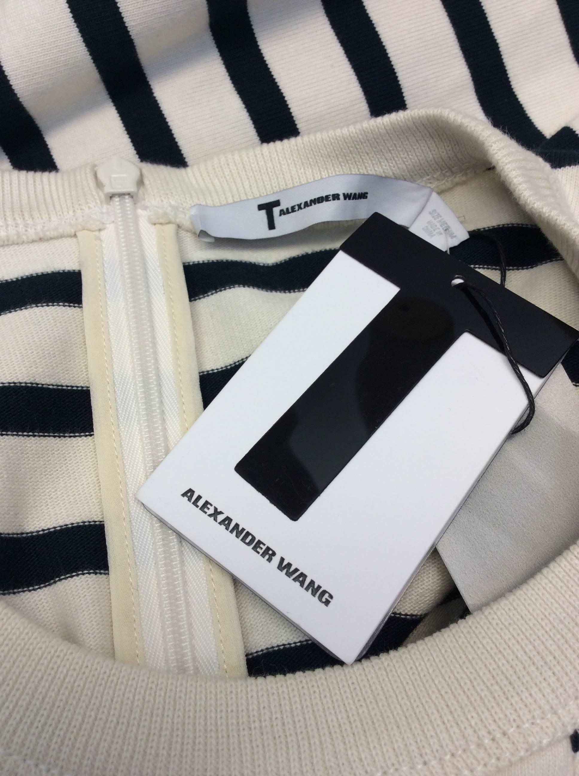 Alexander Wang Navy Blue and White Stripe Dress NWT For Sale 3
