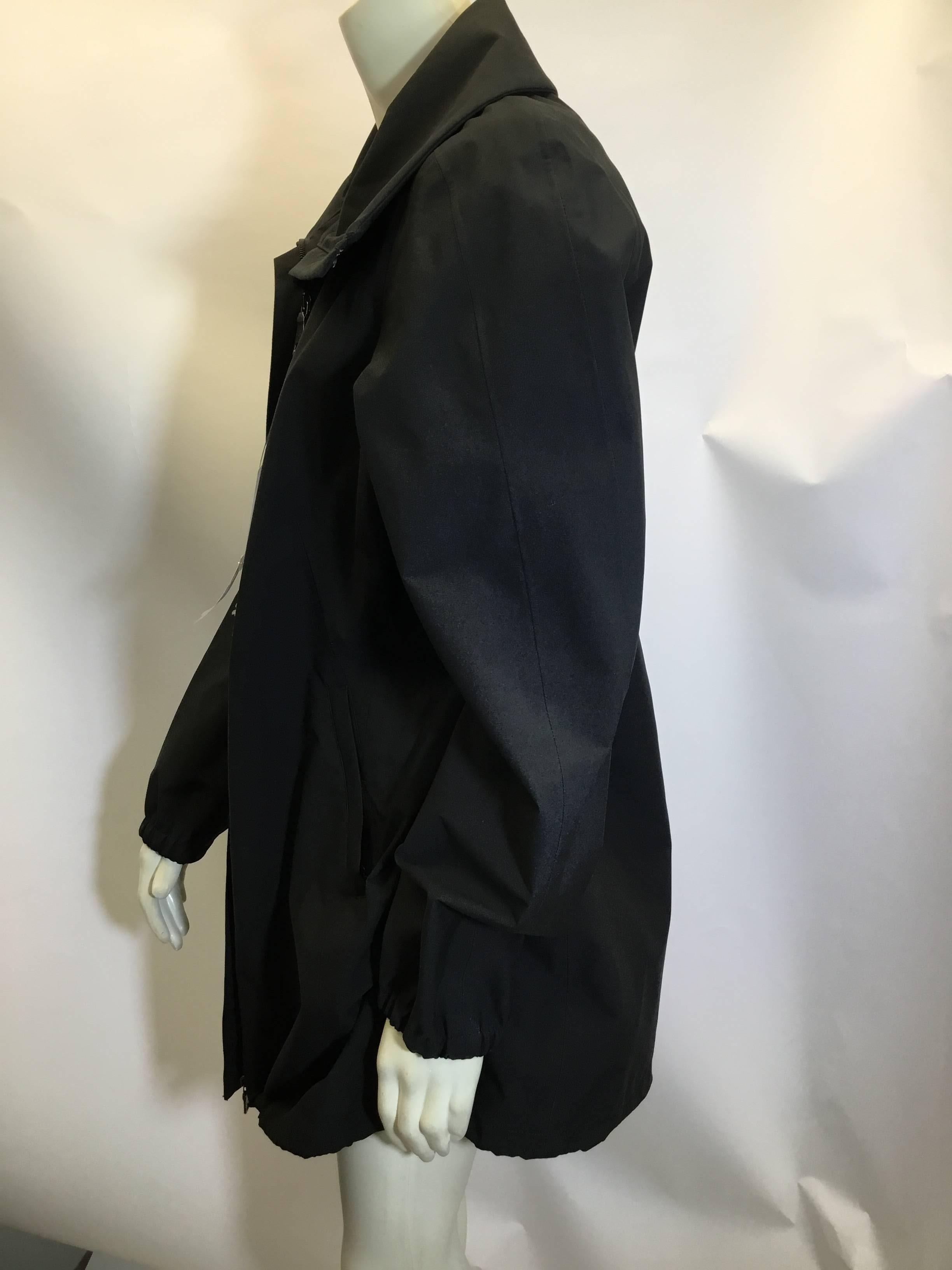 Prada Black NWT Wind Breaker Jacket In New Condition For Sale In Narberth, PA