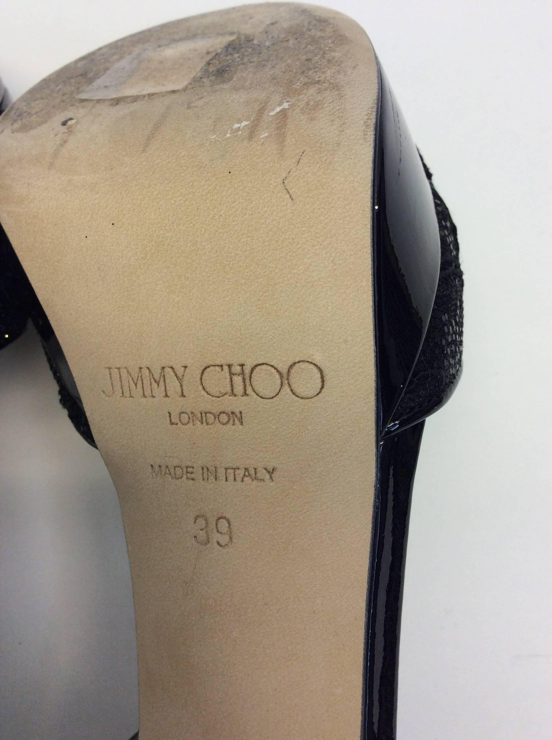 Jimmy Choo Black Formal Sandal For Sale 4