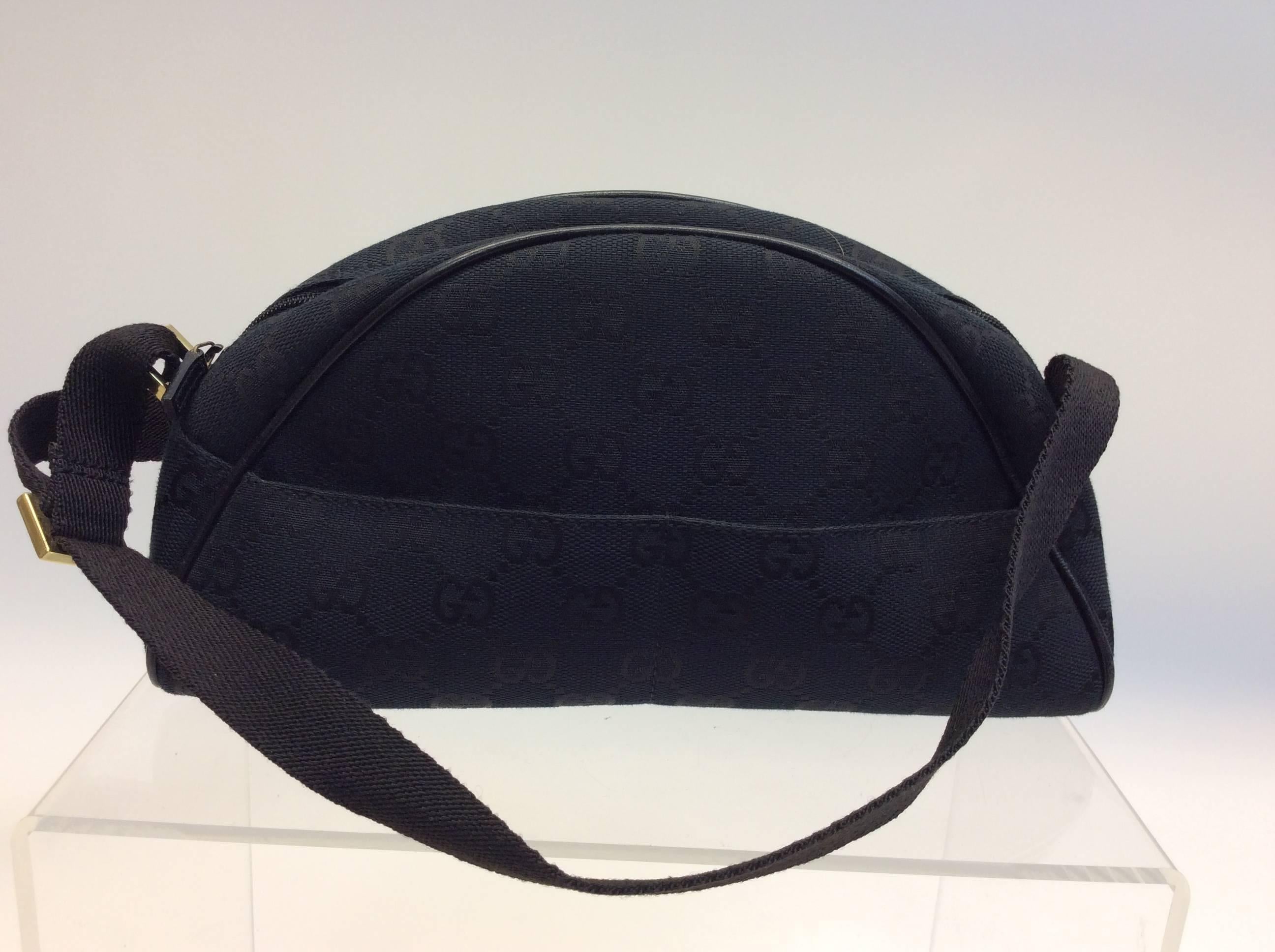 Gucci Black Monogram Small Clutch In Excellent Condition For Sale In Narberth, PA