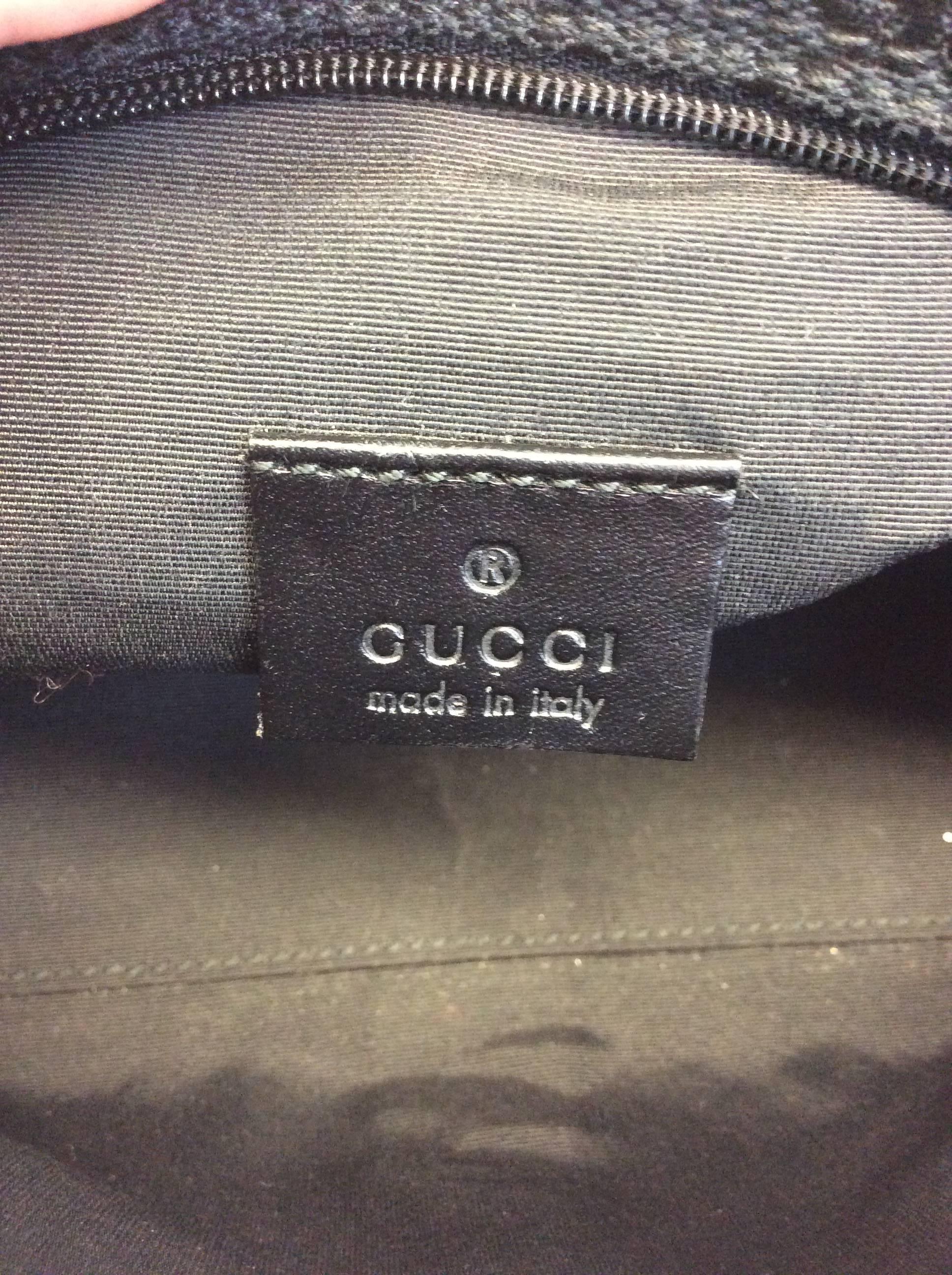 Gucci Black Monogram Small Clutch For Sale 4
