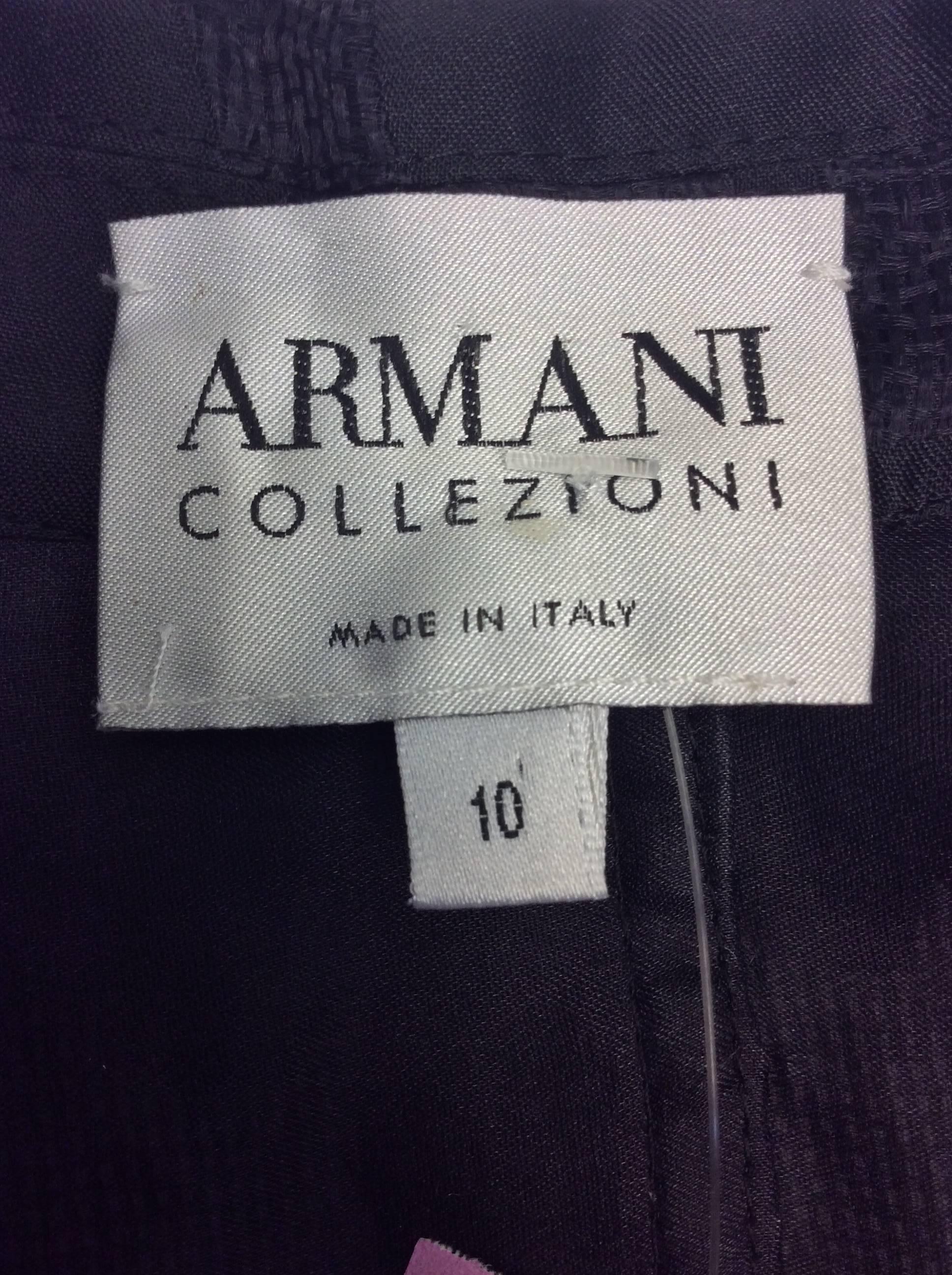Giorgio Armani Black Detailed Jacket For Sale 3