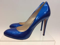 Prada Royal Blue Patent Leather Pump