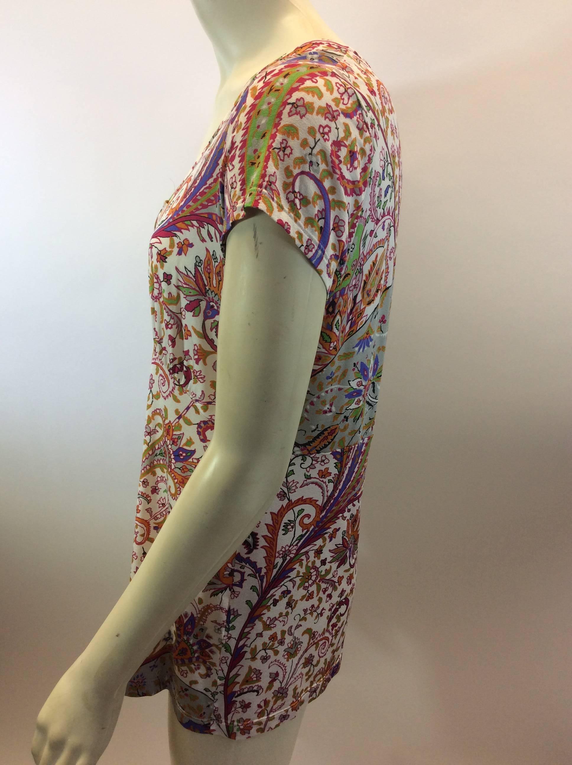 Etro Floral Print Pleated Blouse
$136
92% Viscose
8% Elastane
Size 44
Length 25