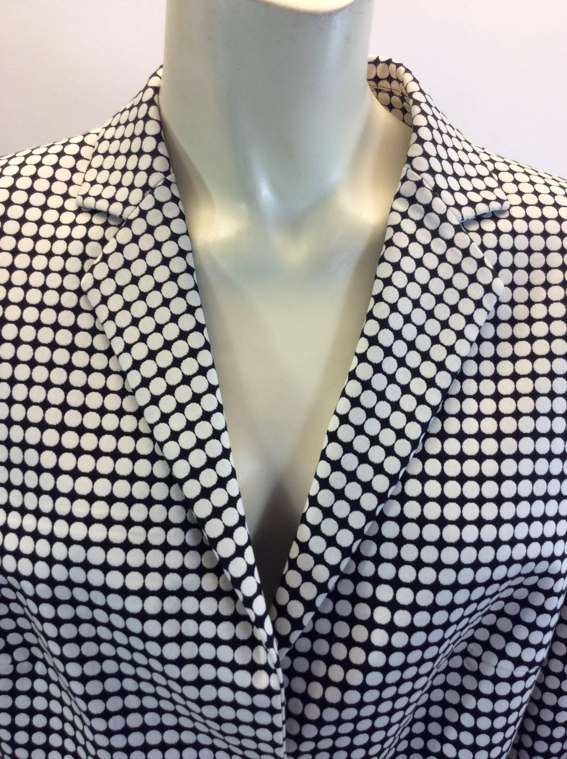 Akris Black and White Polka Dot Jacket For Sale 1