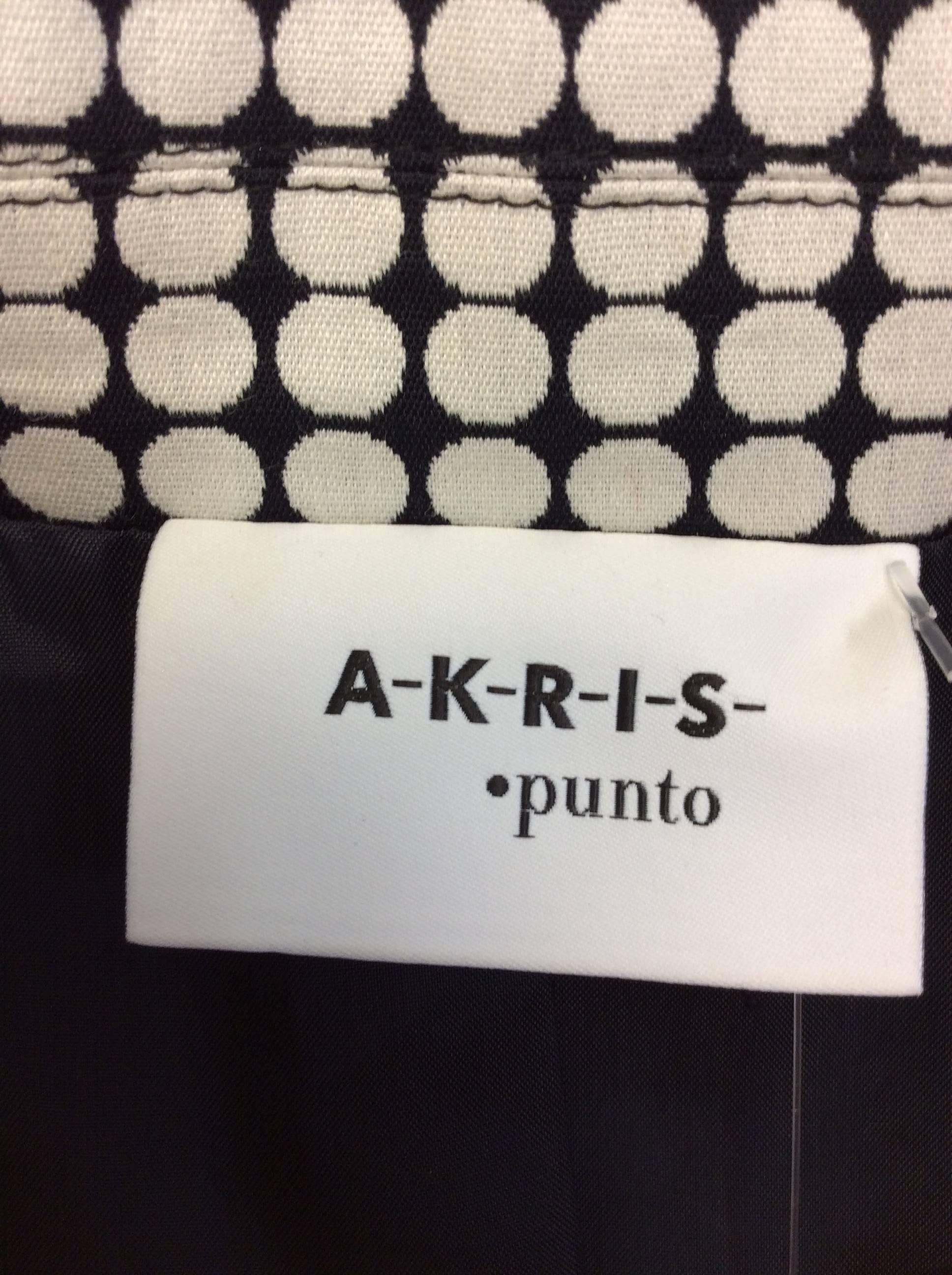 Akris Black and White Polka Dot Jacket For Sale 4