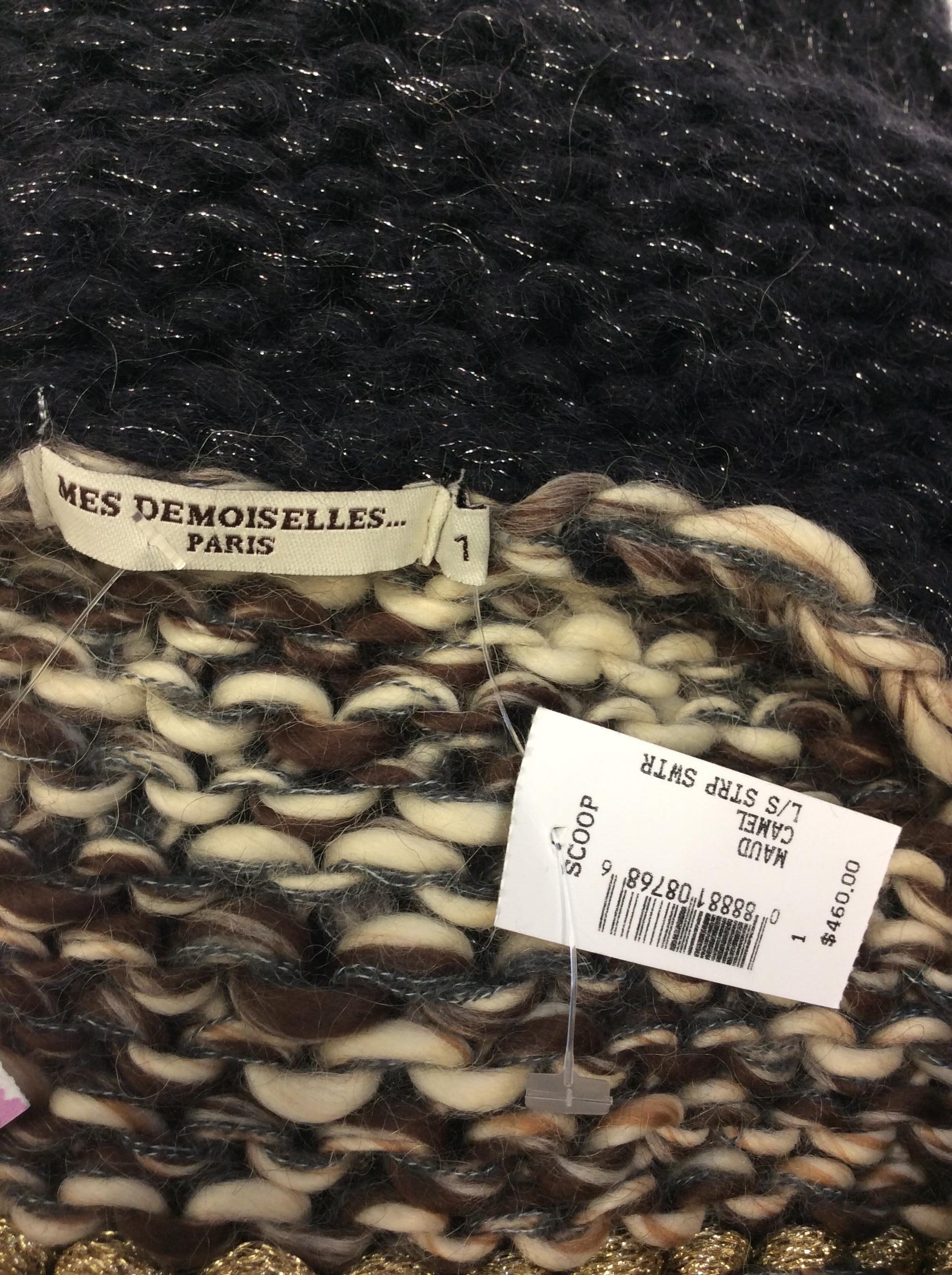 Mes Demoiselles Black Wool Sweater NWT For Sale 3