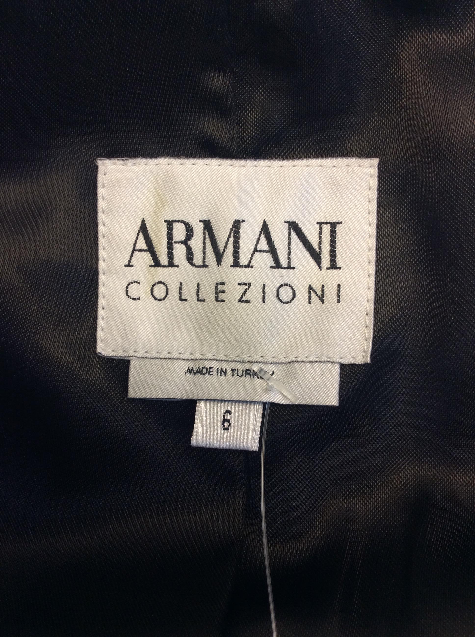 Armani Brown Lamb Skin Leather Jacket For Sale 2