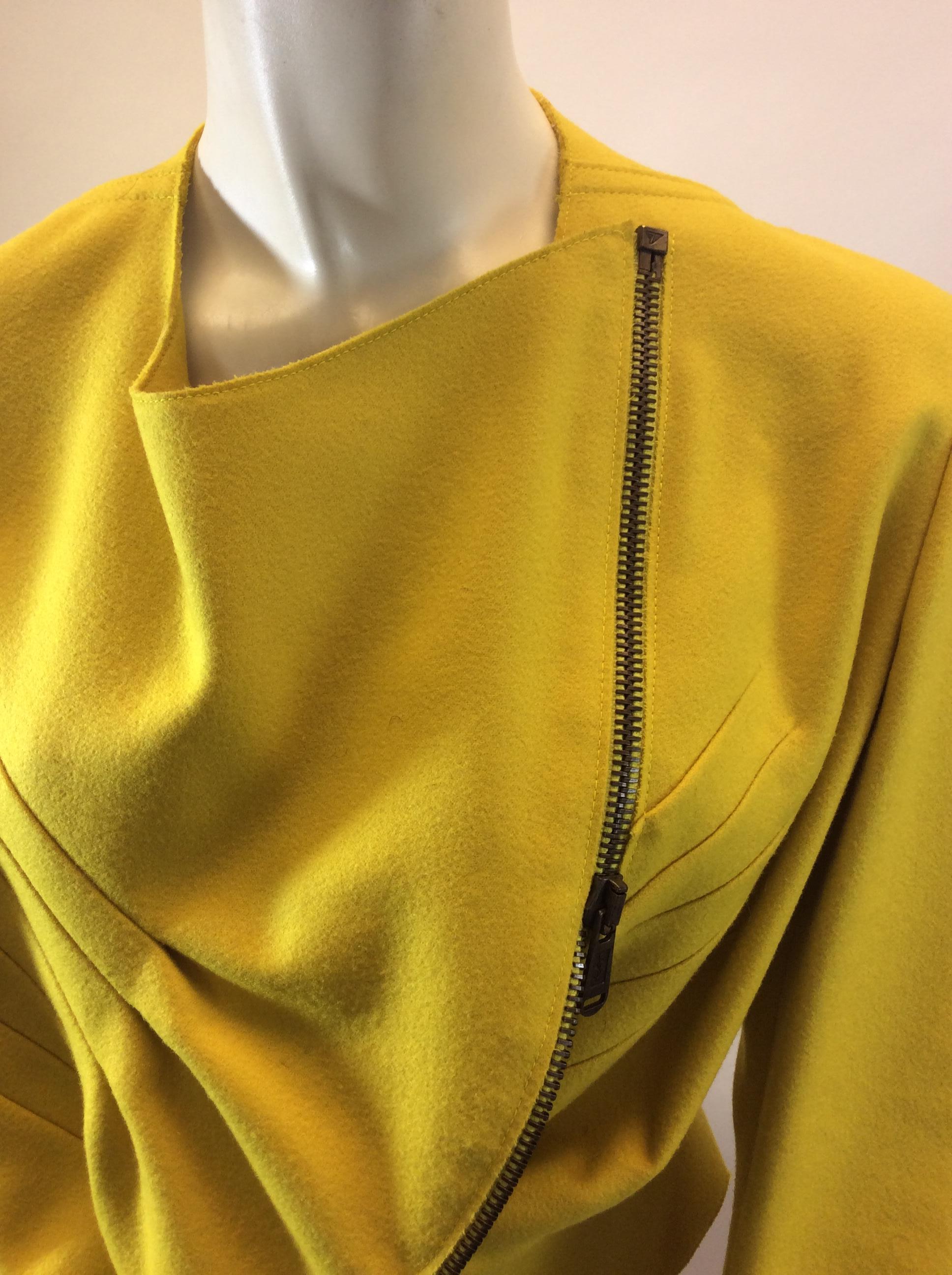 Yves Saint Laurent Yellow Wool Jacket  For Sale 1