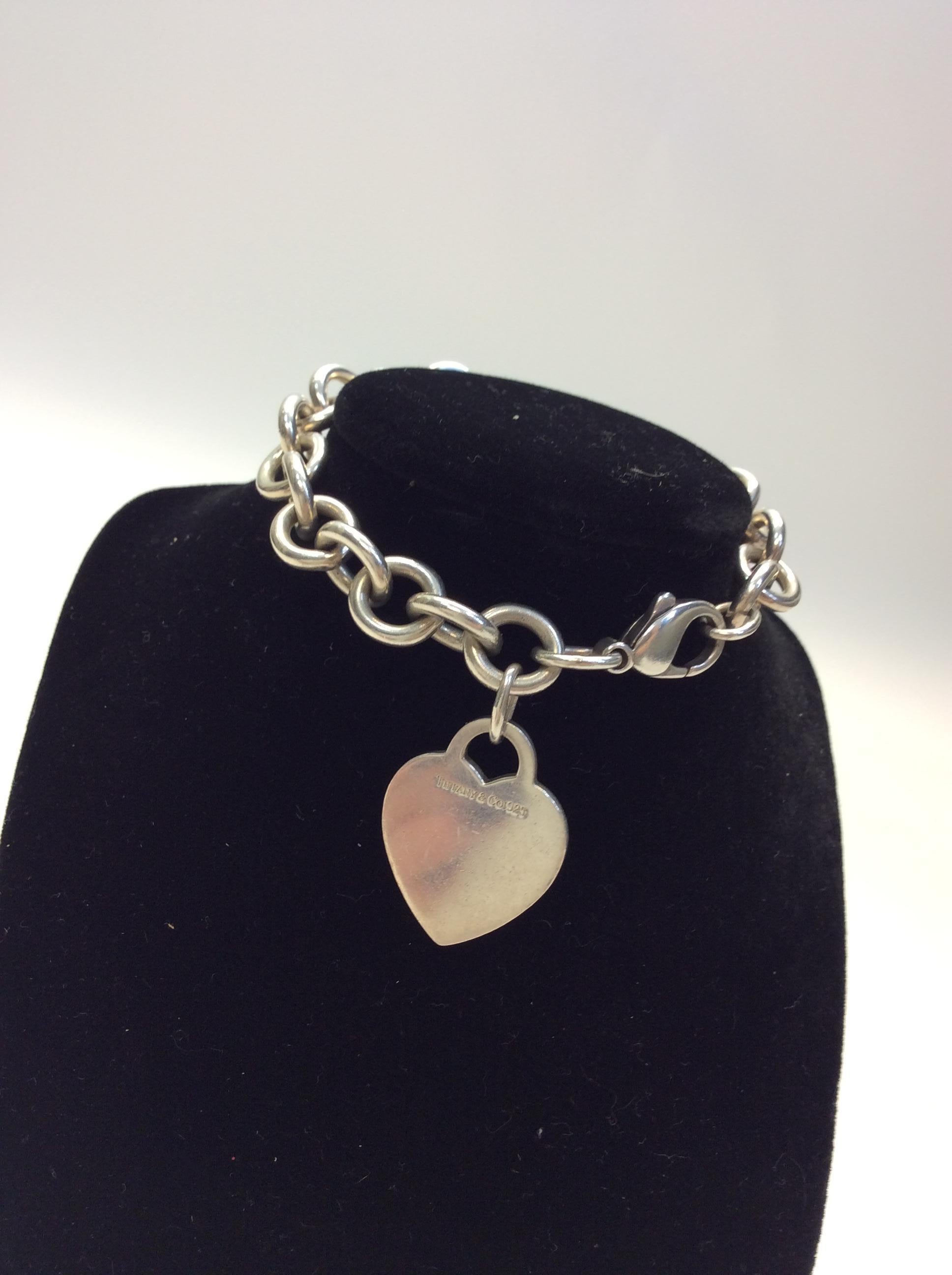 Women's Tiffany & Co. Heart Link Bracelet For Sale