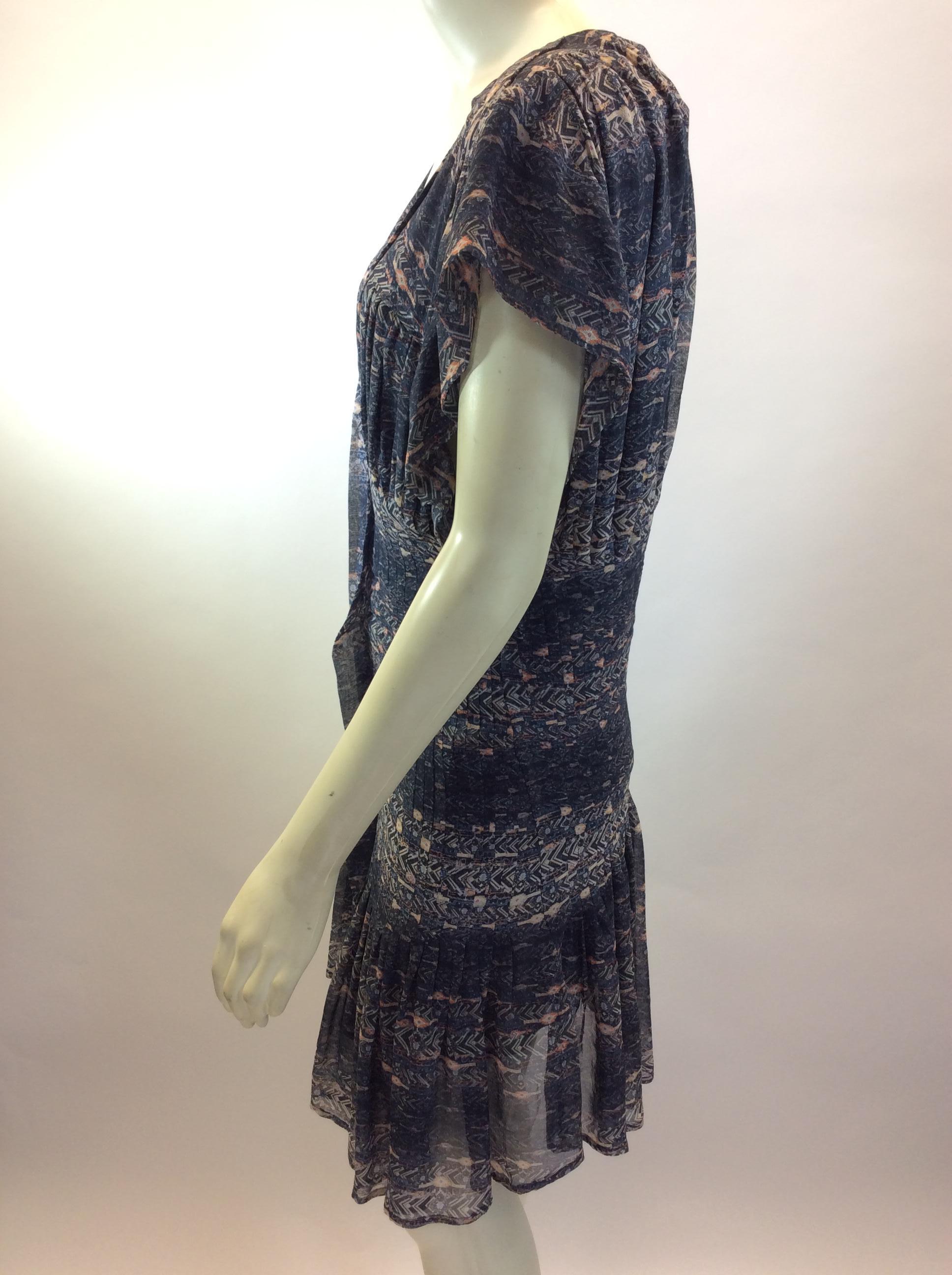 Isabel Marant Blue Print Silk Dress
$225
Made in Romania
100% Silk
Size 36
Length 35”
Bust 30”
Waist 29