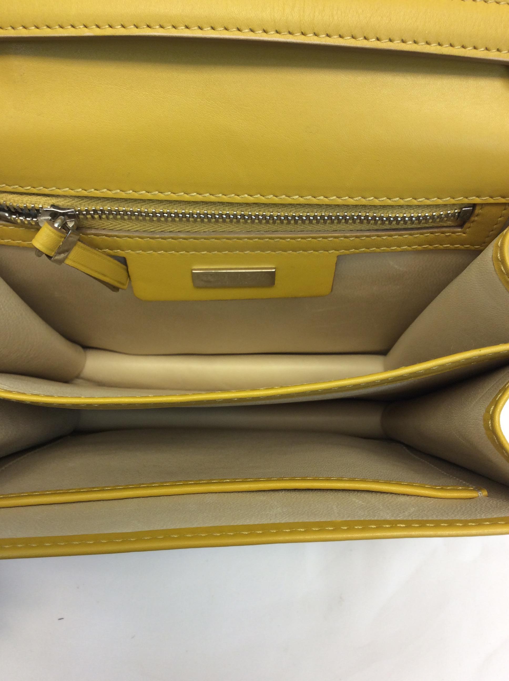 Women's The Row Yellow Leather Sidekick Bag For Sale