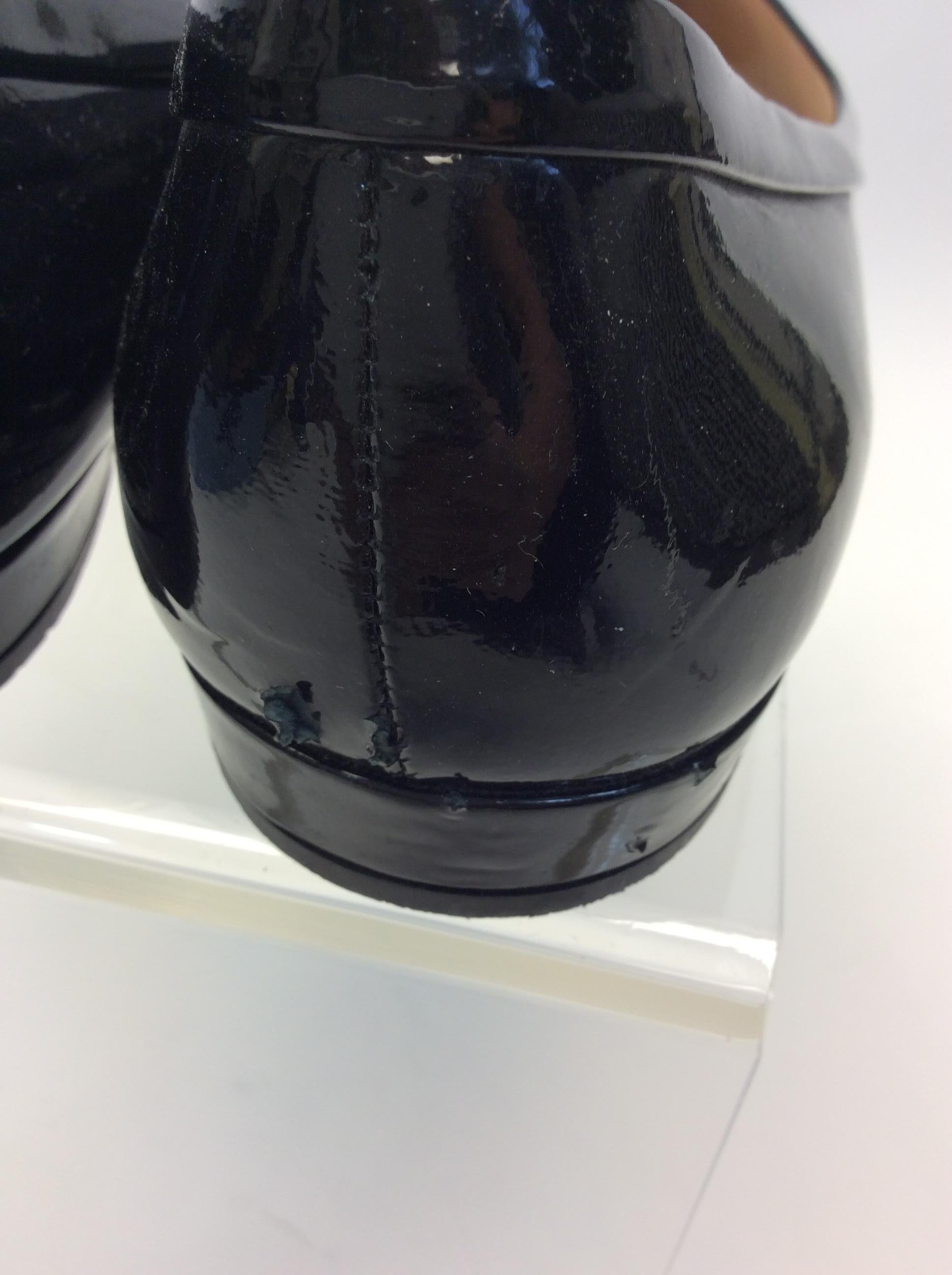 Prada Black Patent Leather Flats For Sale 3