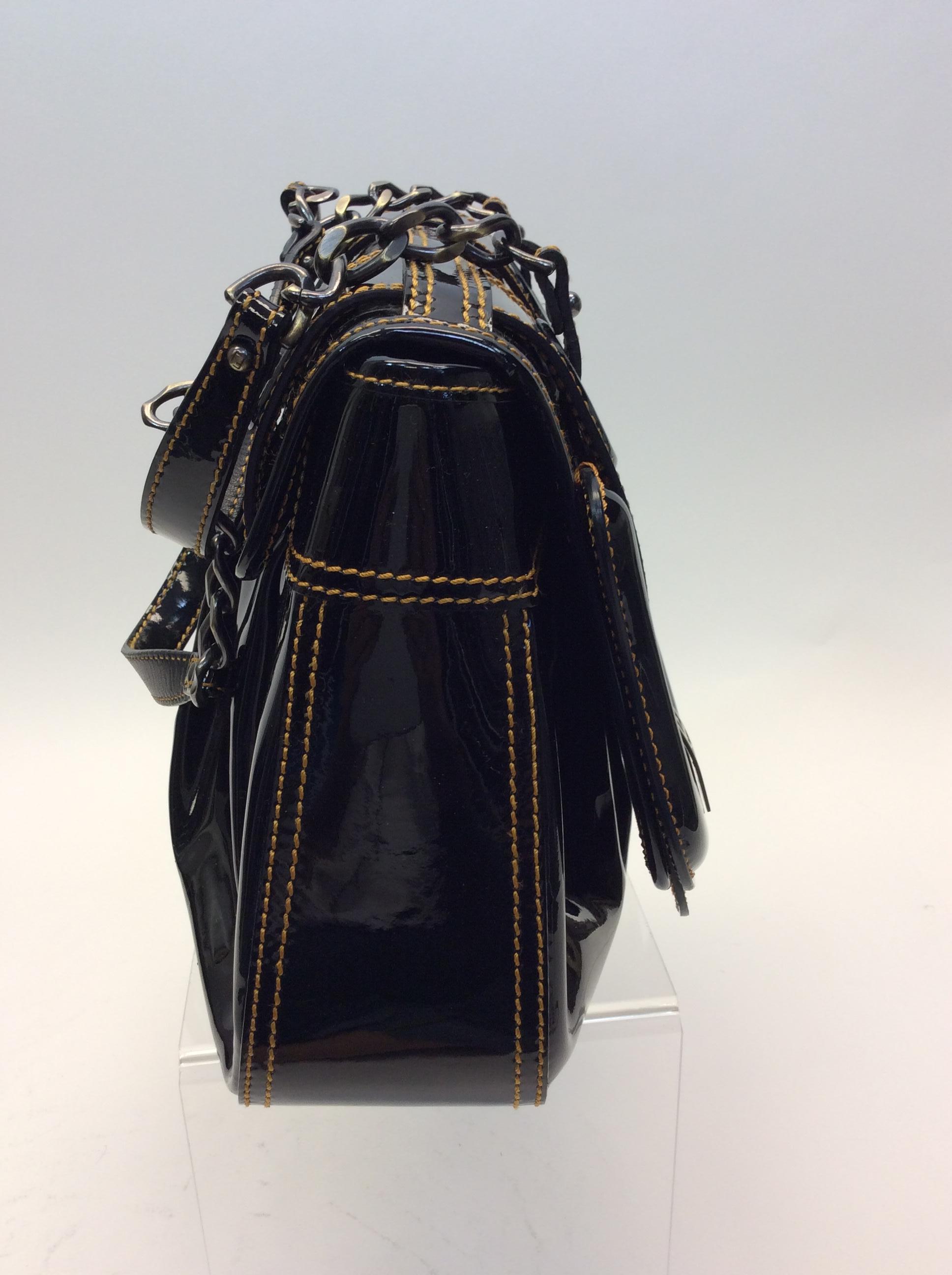 black patent leather handbags
