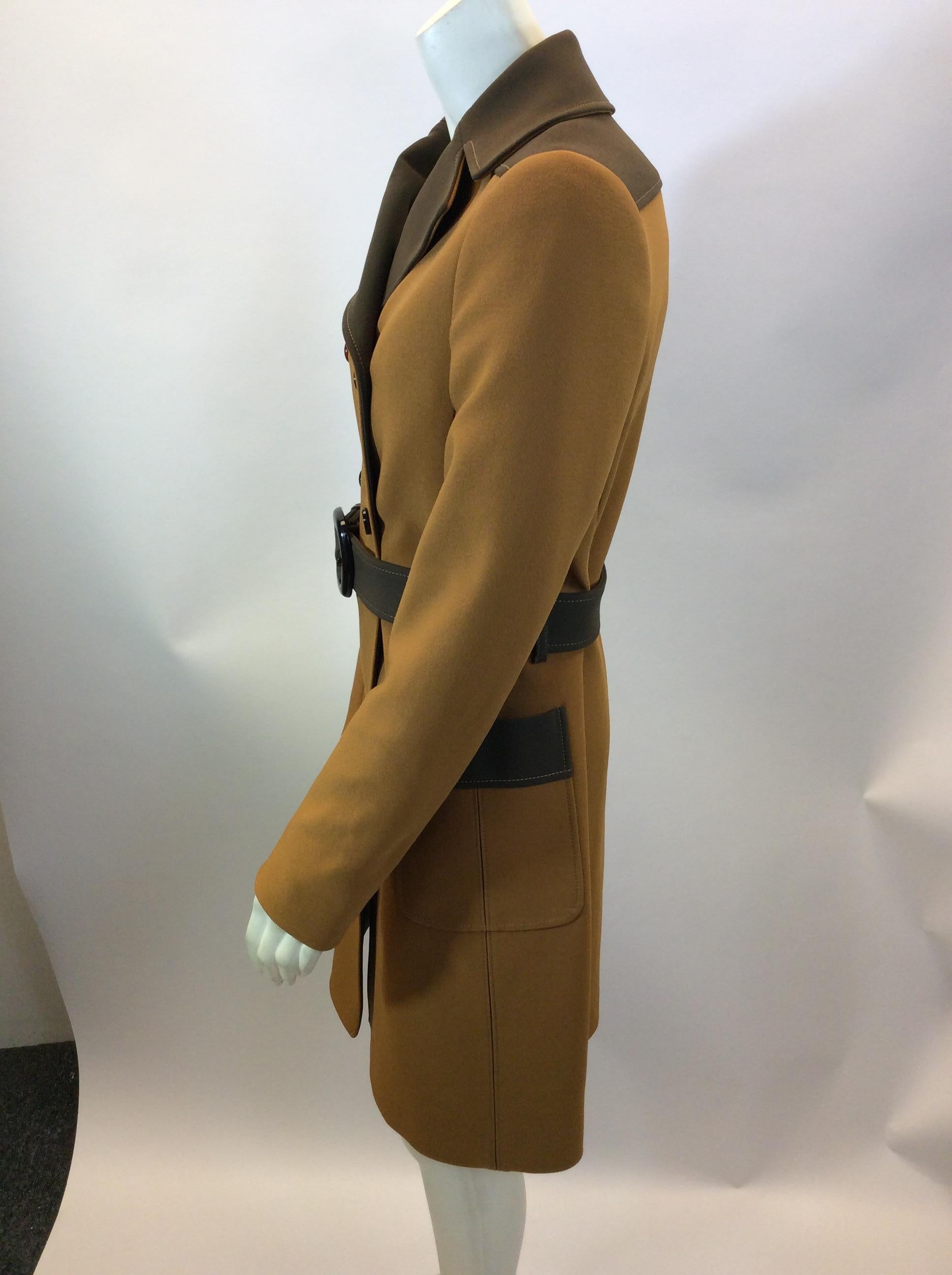Prada Tan and Brown Belted Coat
$650
Made in Italy
Size 42
Length 35.5