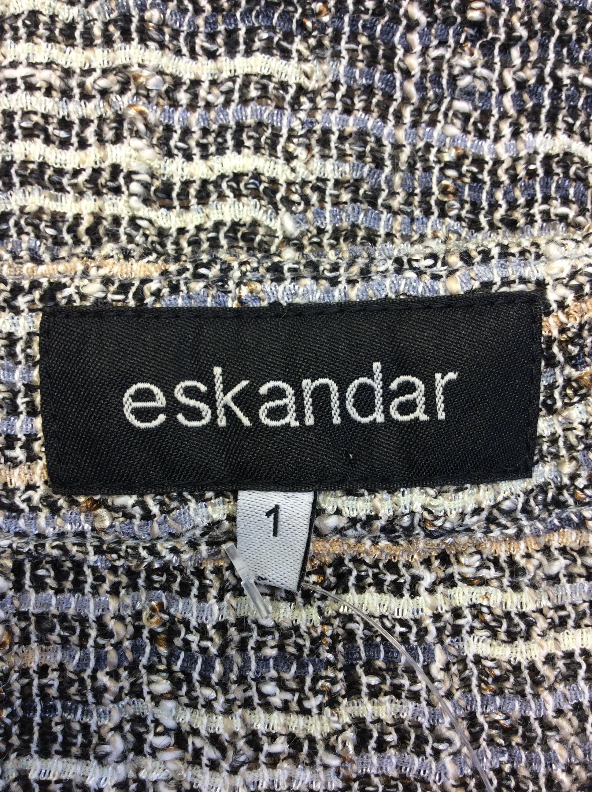 Eskandar Tweed Multi-Color Poncho For Sale 2