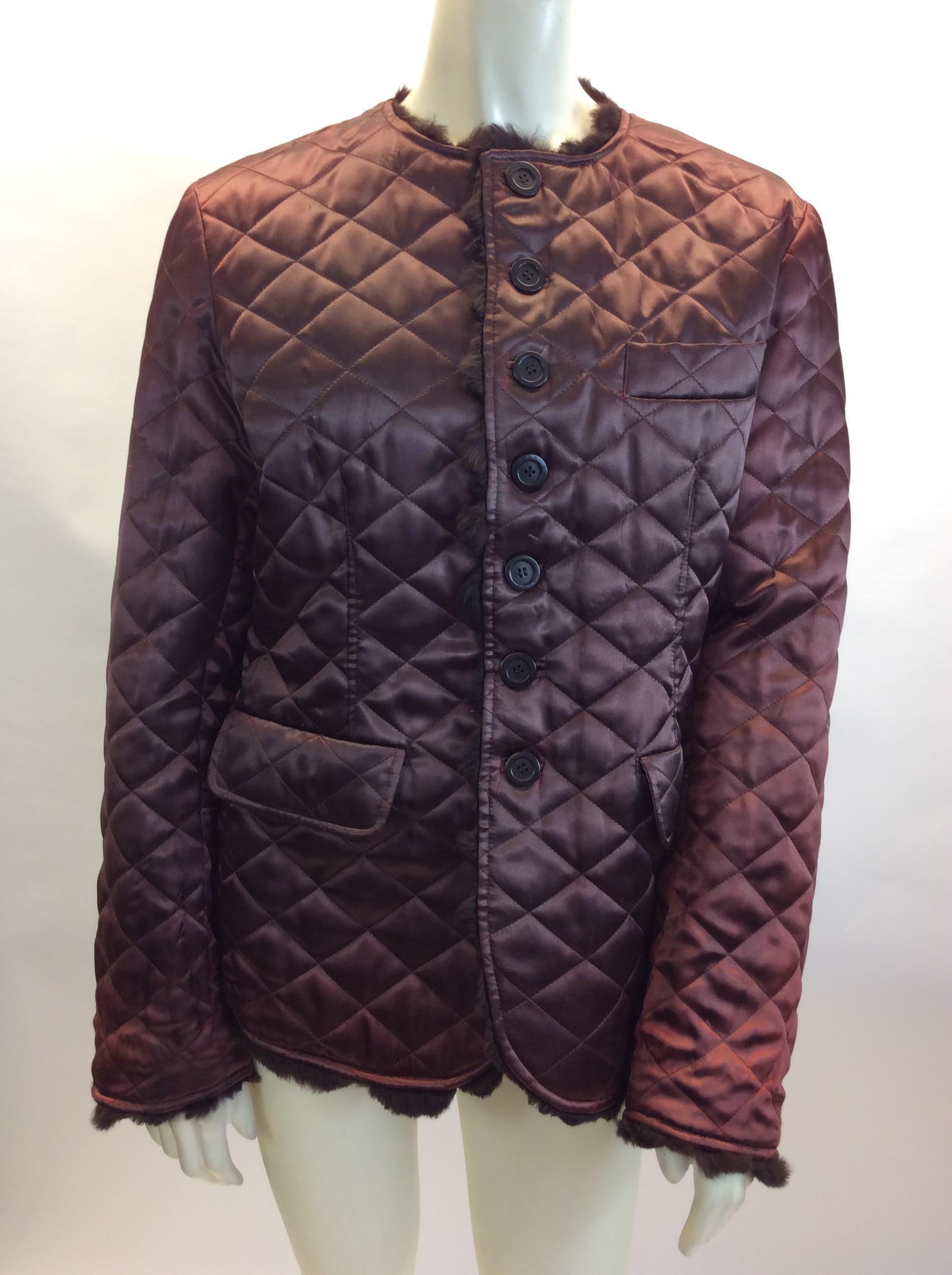 Sonia Rykiel Brown Fur Reversible Jacket For Sale 1