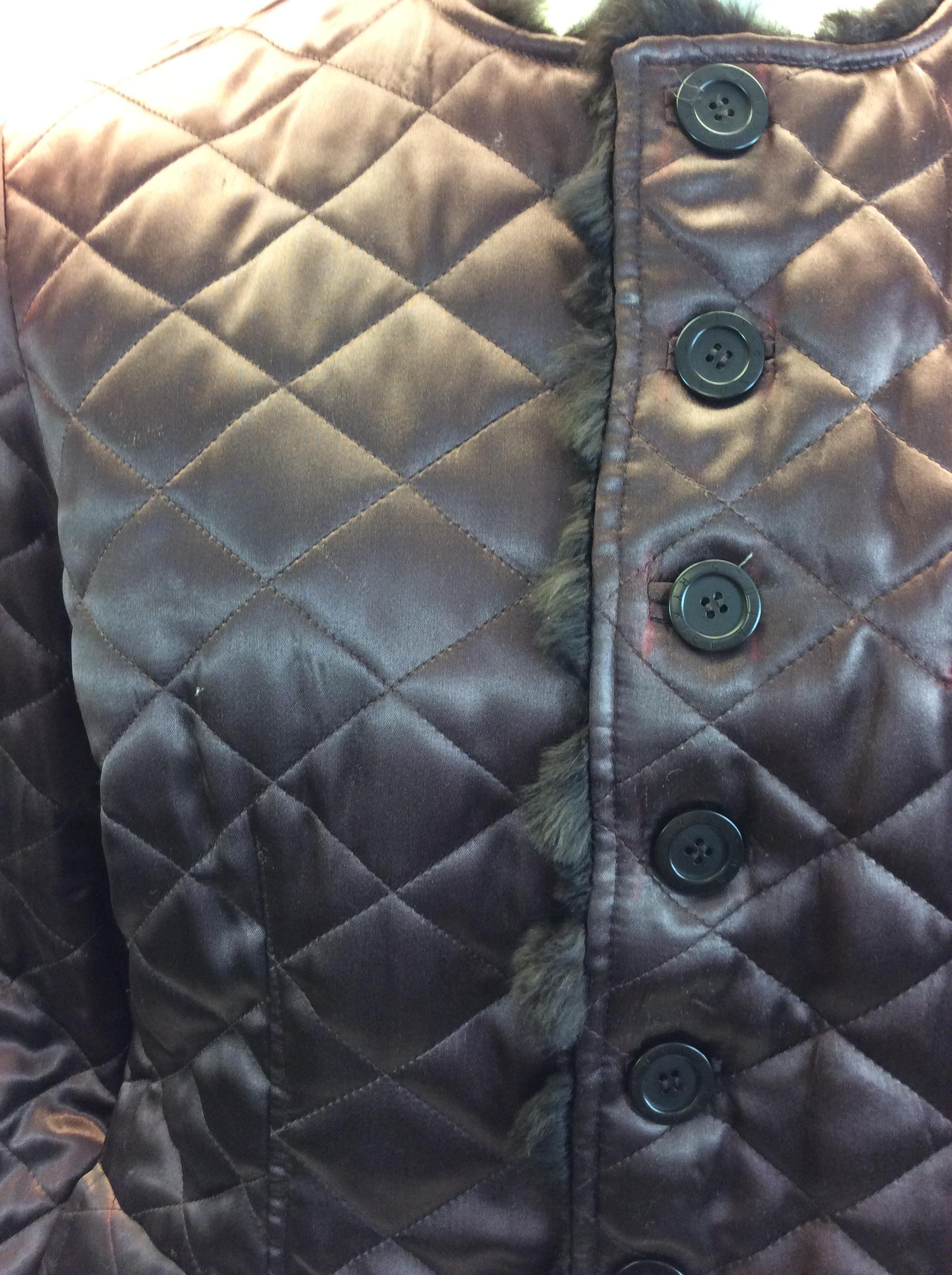 Sonia Rykiel Brown Fur Reversible Jacket For Sale 3