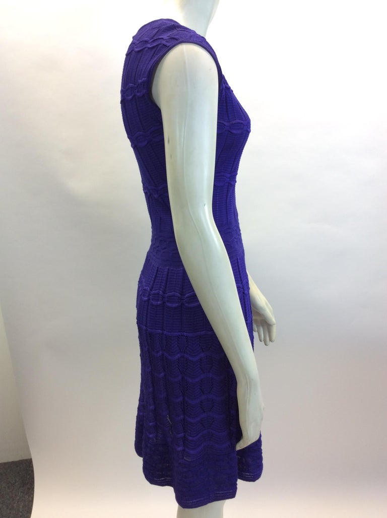 Missoni Purple Knit Dress For Sale at 1stDibs