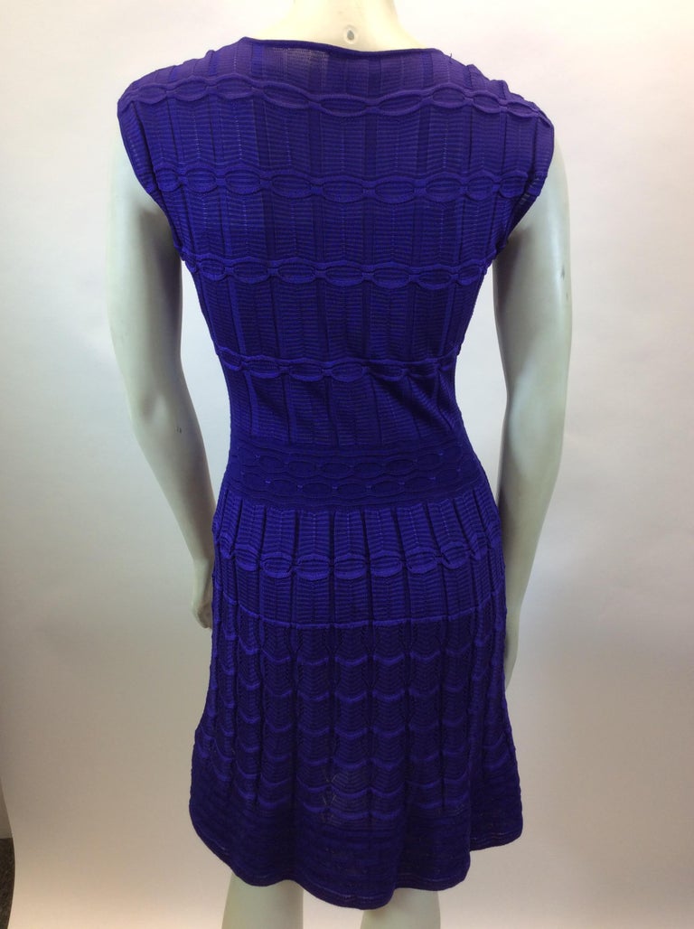 Missoni Purple Knit Dress For Sale at 1stDibs