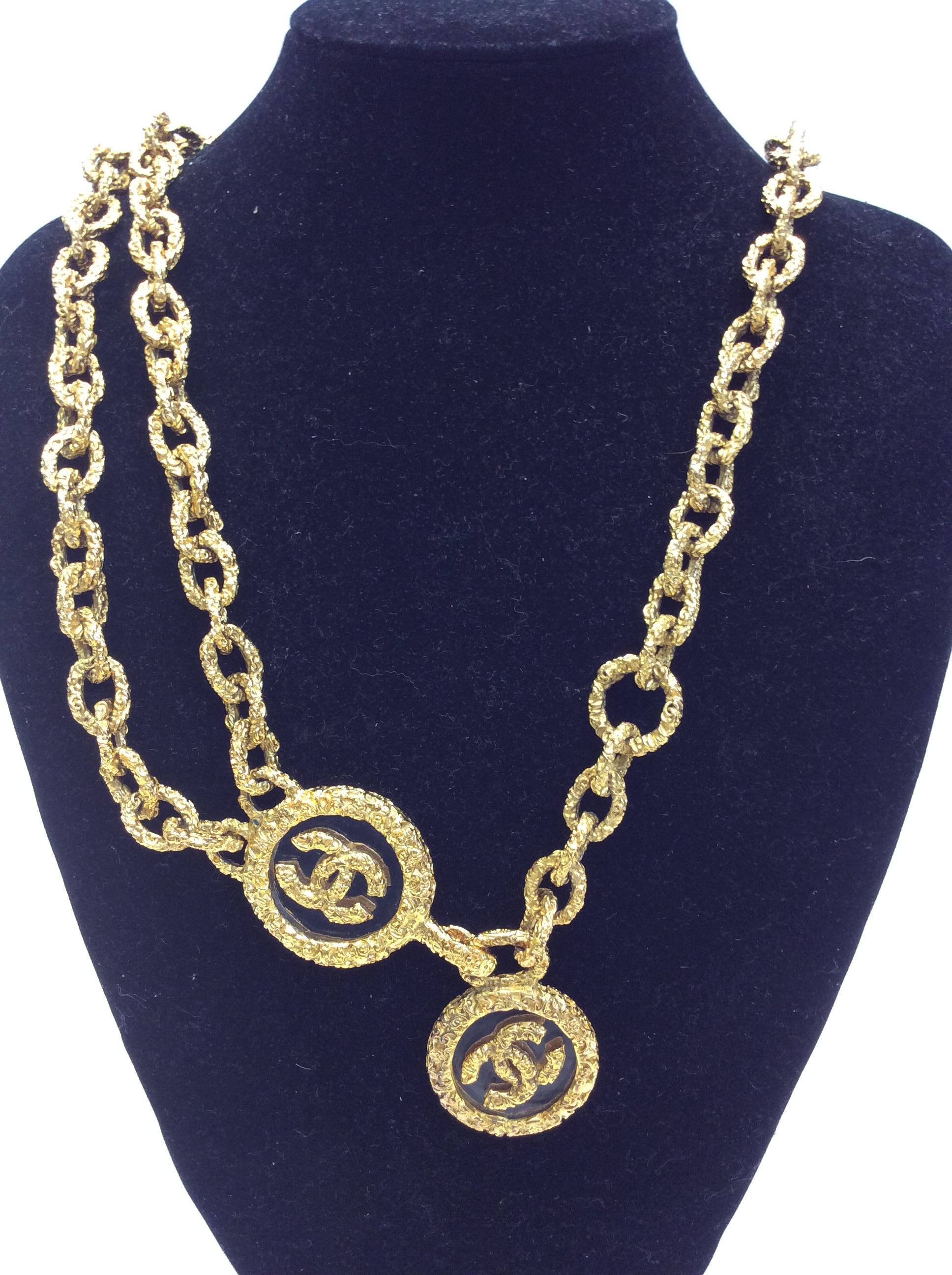 Chanel Gold Tone Belt In Excellent Condition In Narberth, PA