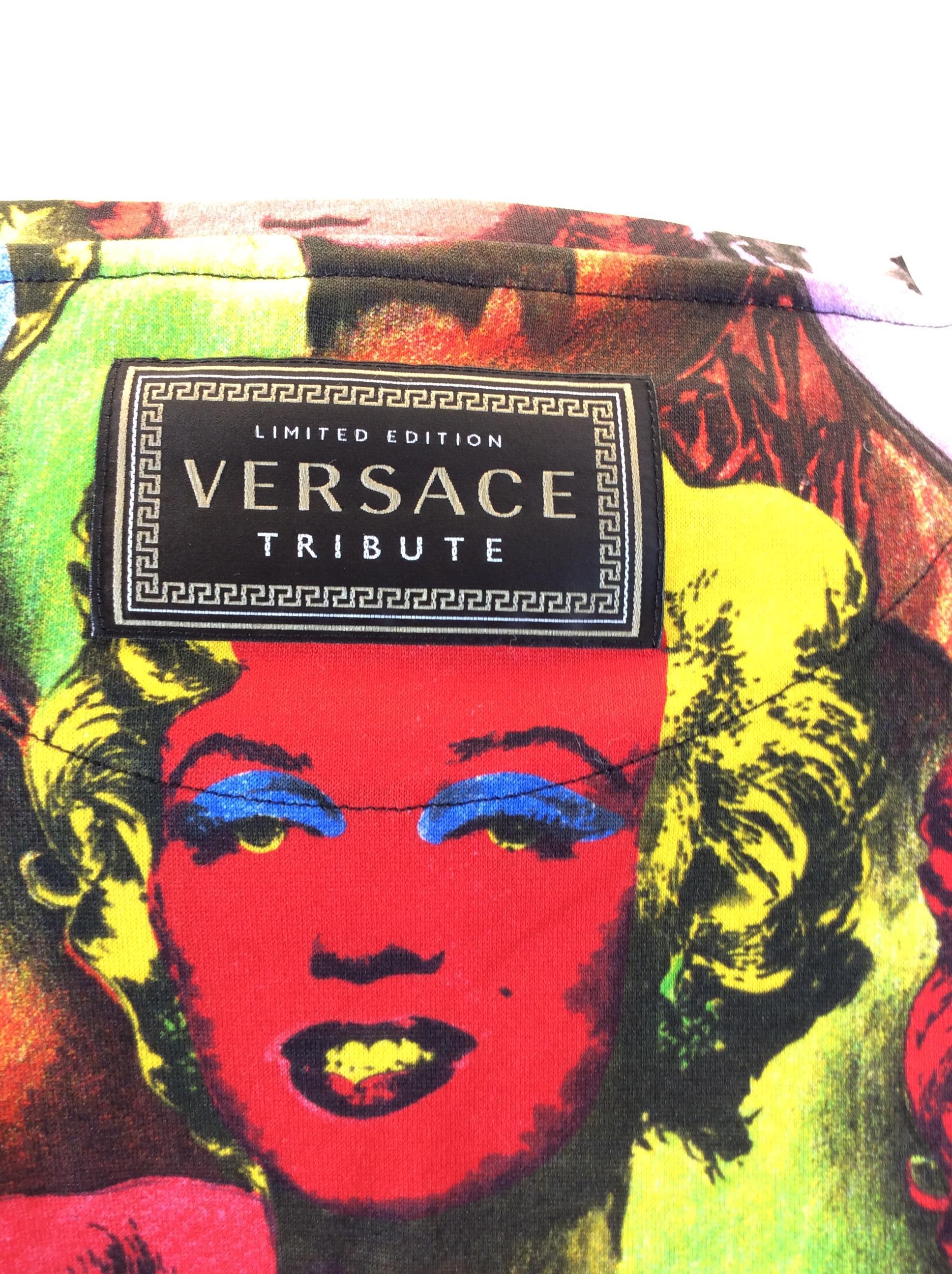Brown Versace Limited Edition Andy Warhol Tribute Shirt