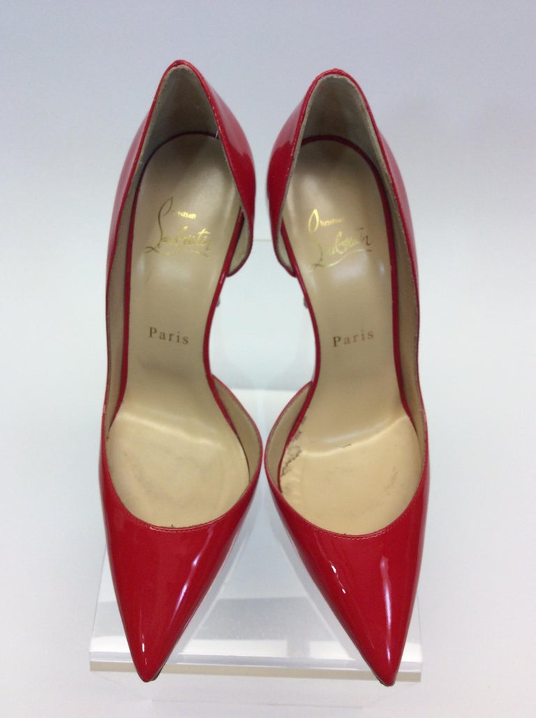 red patent louboutins