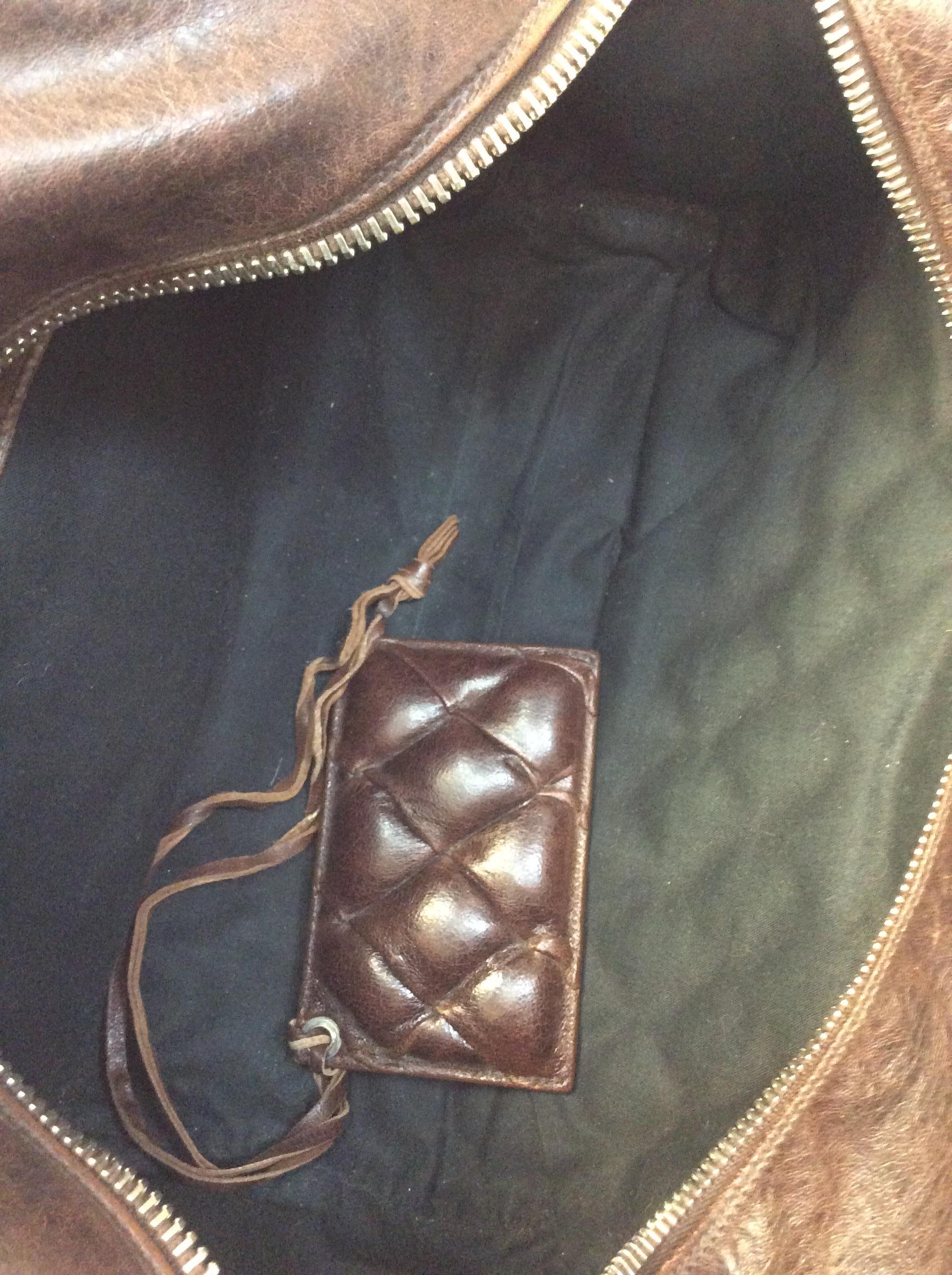 Balenciaga Brown Quilted Leather Handbag For Sale 2