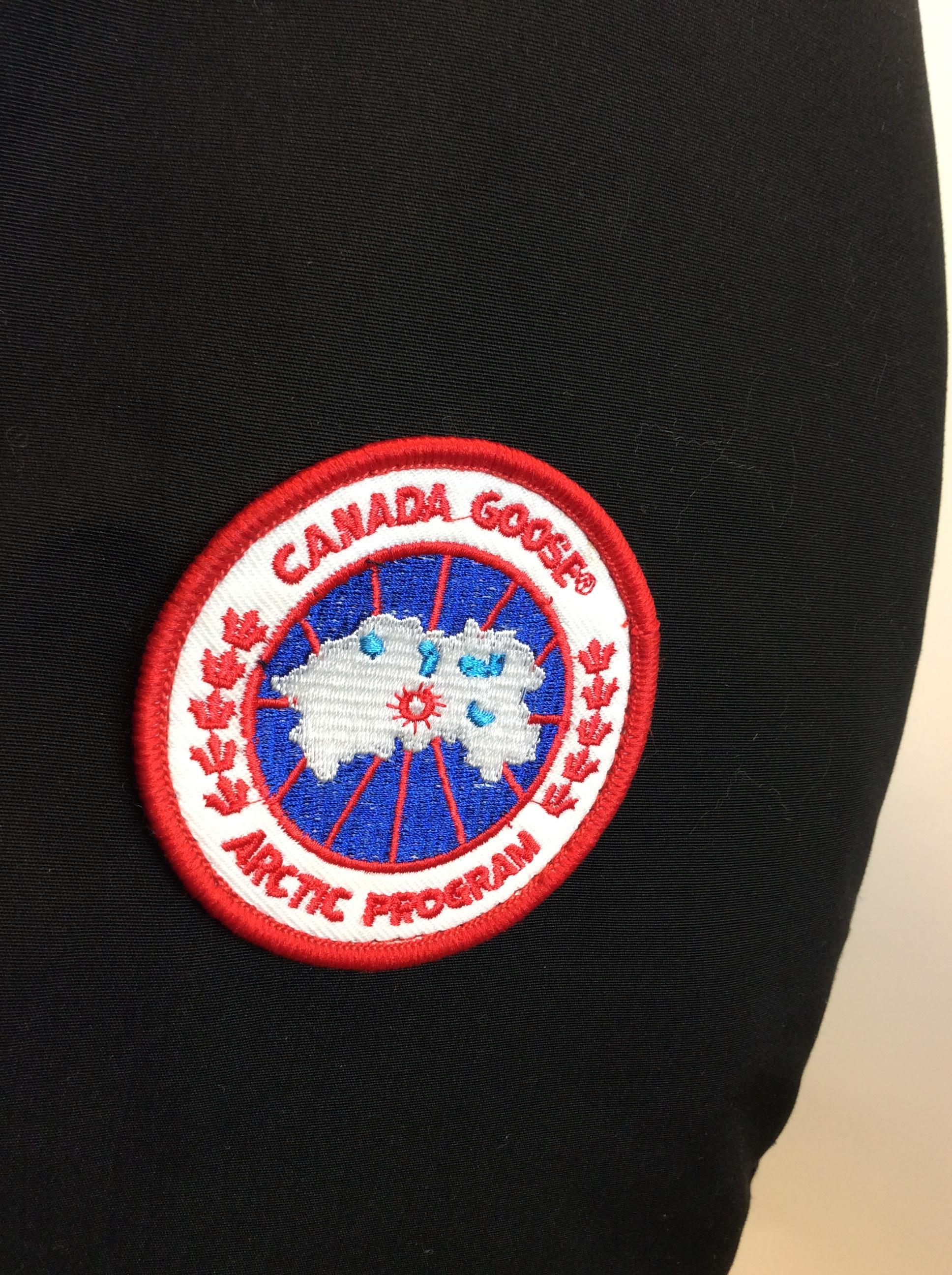 Canada Goose Black Fur Trimmed Coat For Sale 3