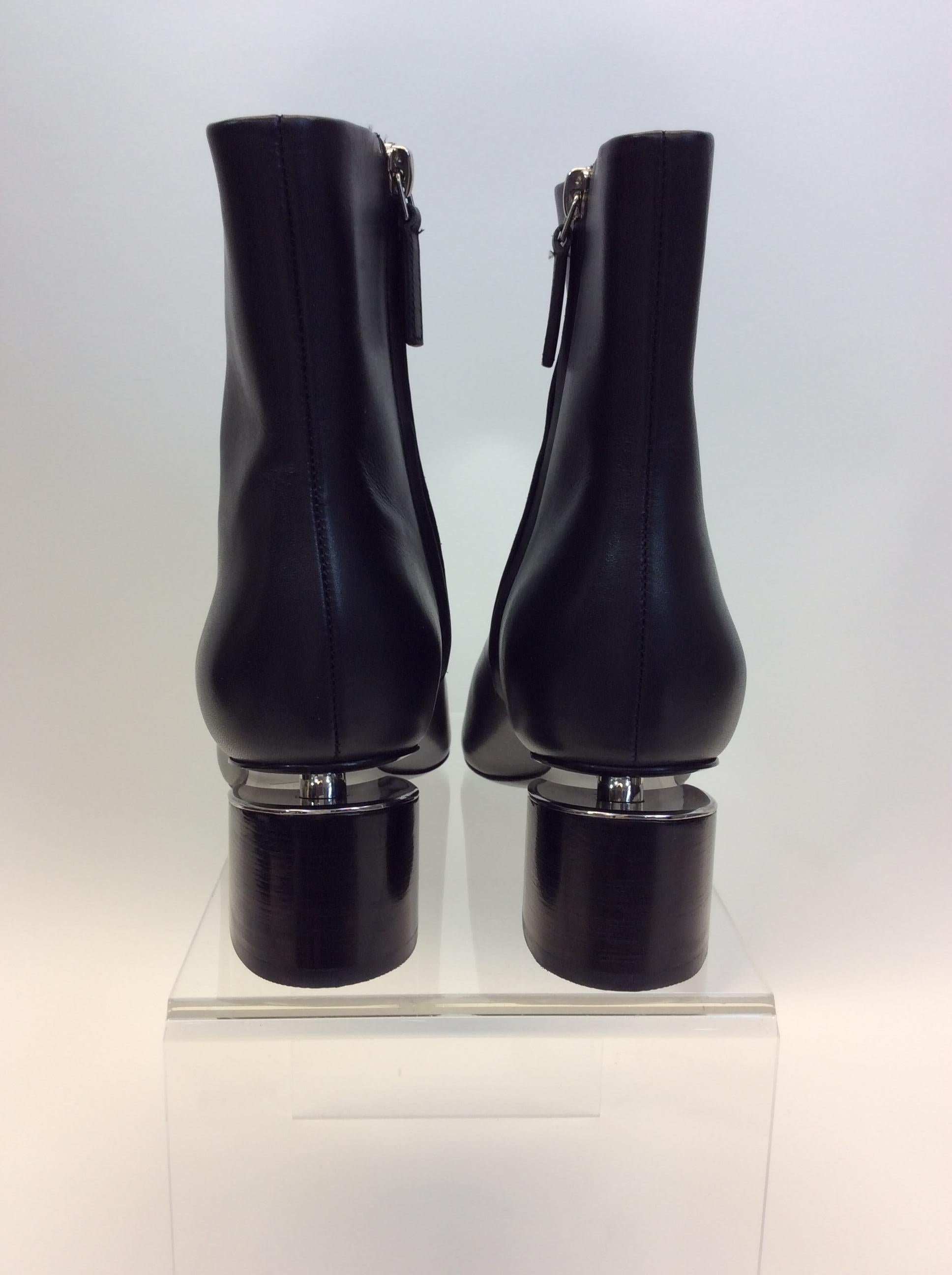 Alexander Wang Black Leather Bootie NIB In New Condition For Sale In Narberth, PA