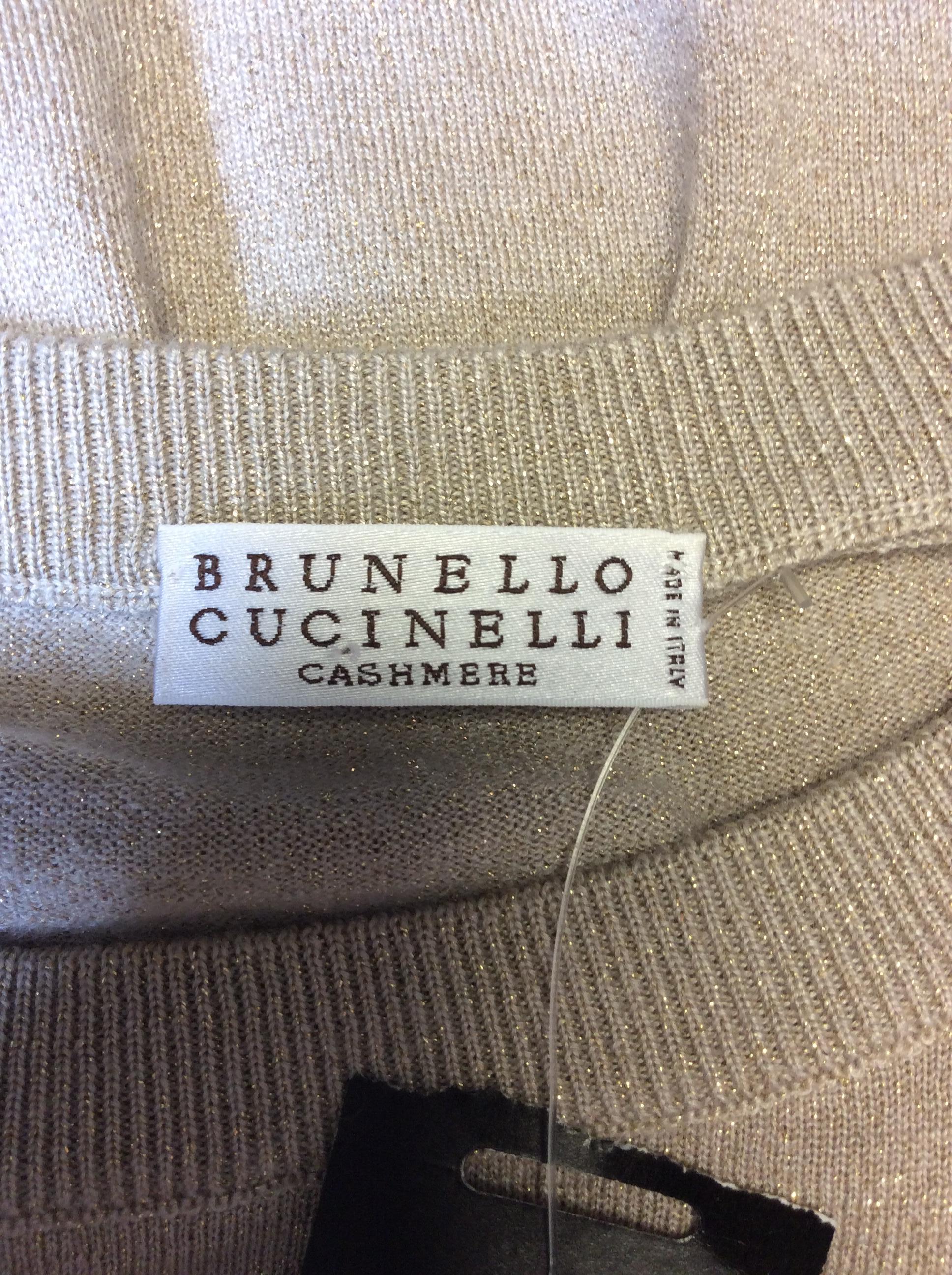 Brunello Cucinelli Tan Cashmere Dress 2