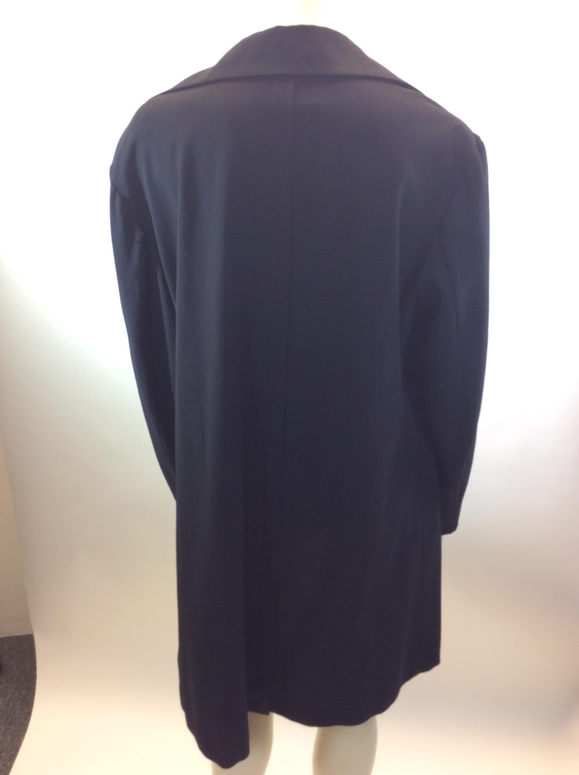 Yohji Yamamoto Black Jacket with Zipper Detail In Good Condition For Sale In Narberth, PA