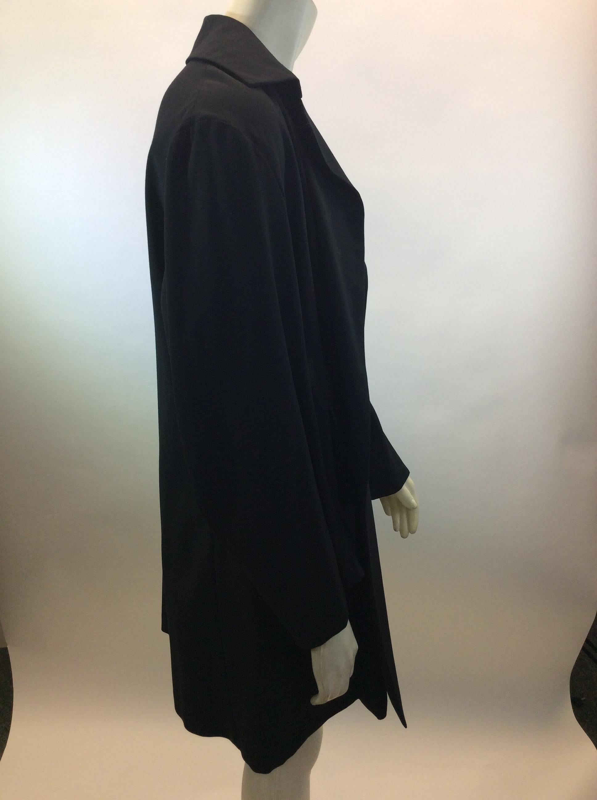 Women's Yohji Yamamoto Black Jacket with Zipper Detail For Sale