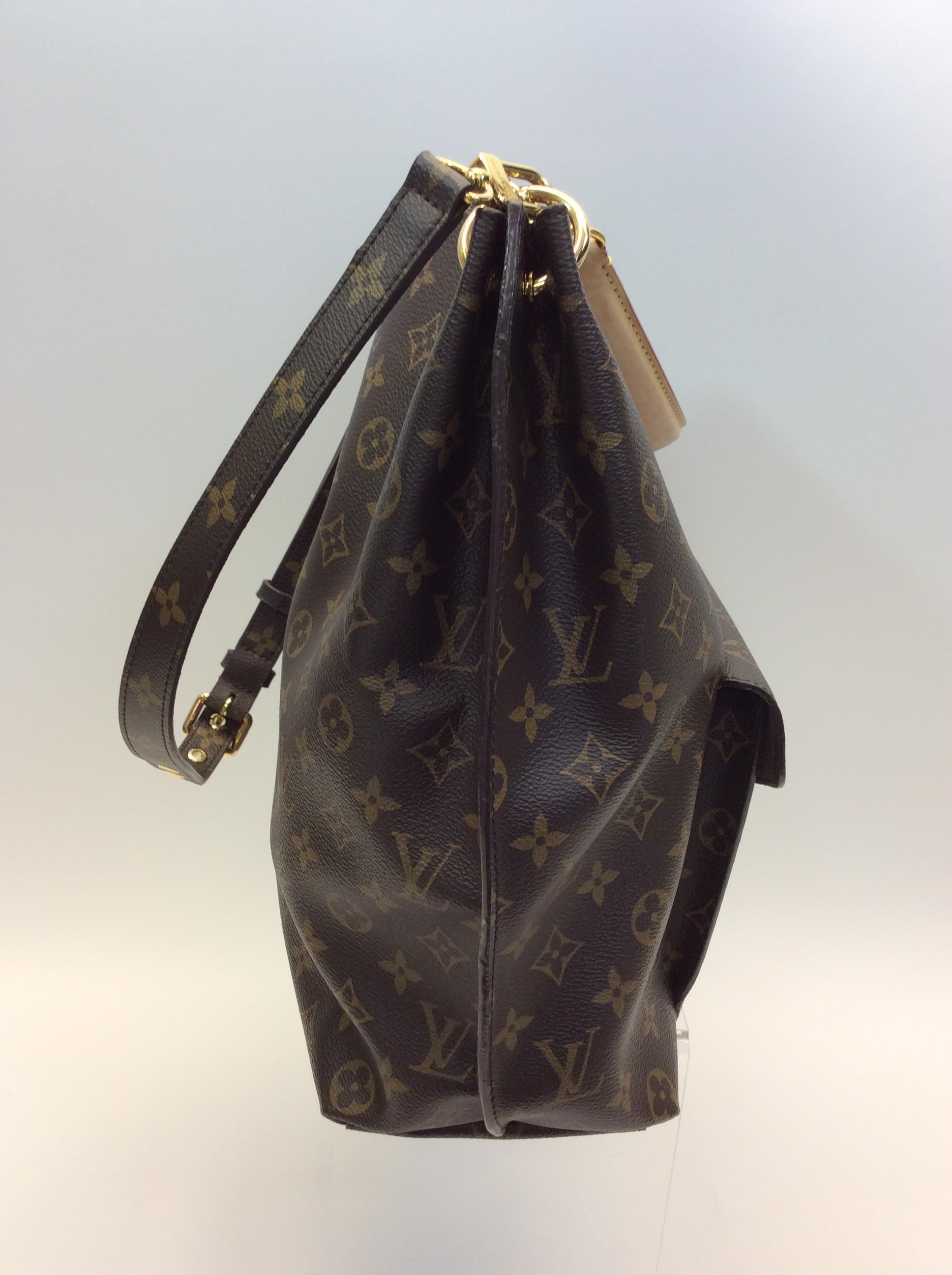 Louis Vuitton Brown Monogram Metis Shoulder Bag In Excellent Condition For Sale In Narberth, PA