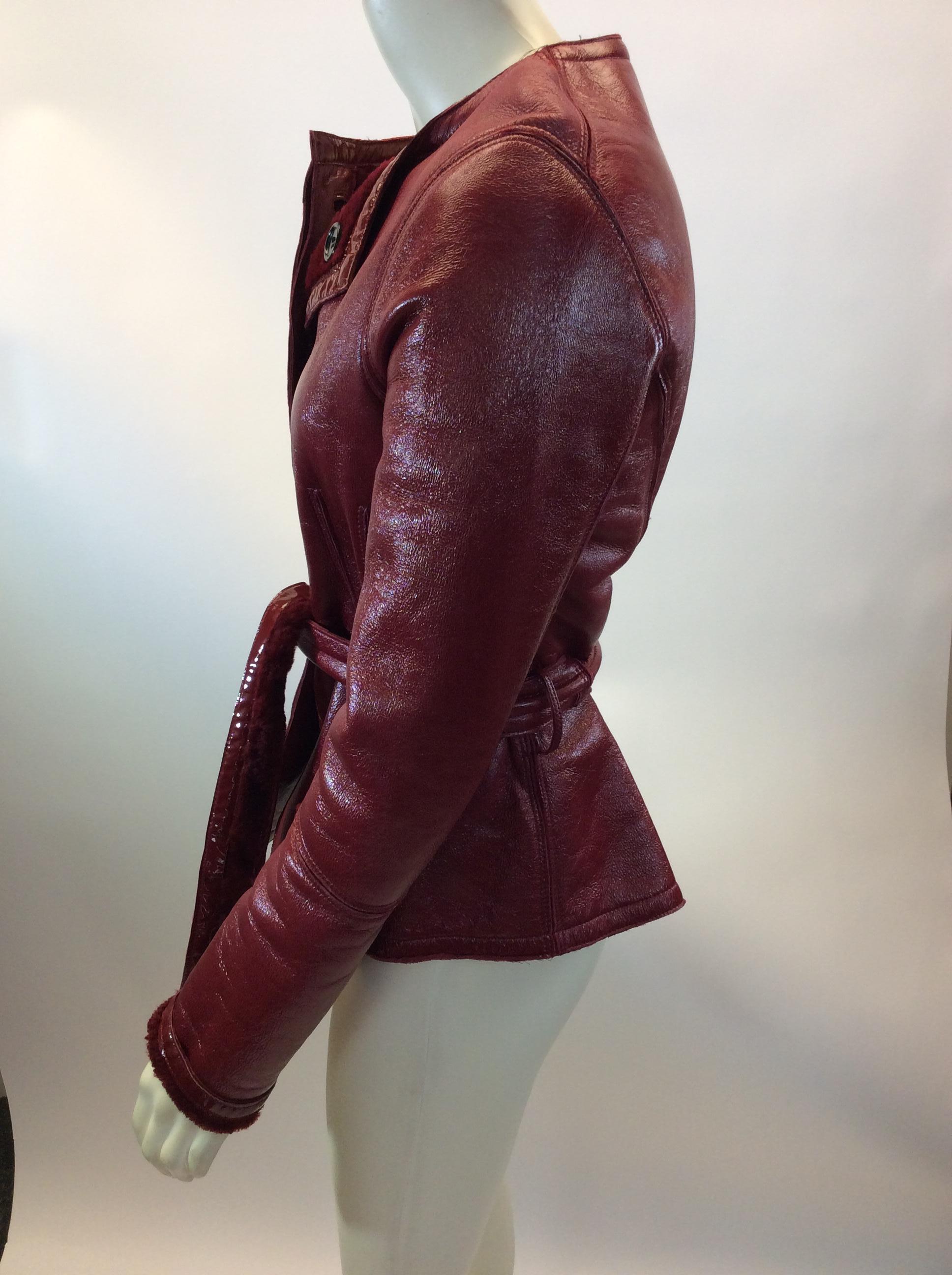 Yves Saint Laurent Red Leather and Shearling Jacket
$599
Made in Italy
Leather
Size 38
Length 23.5