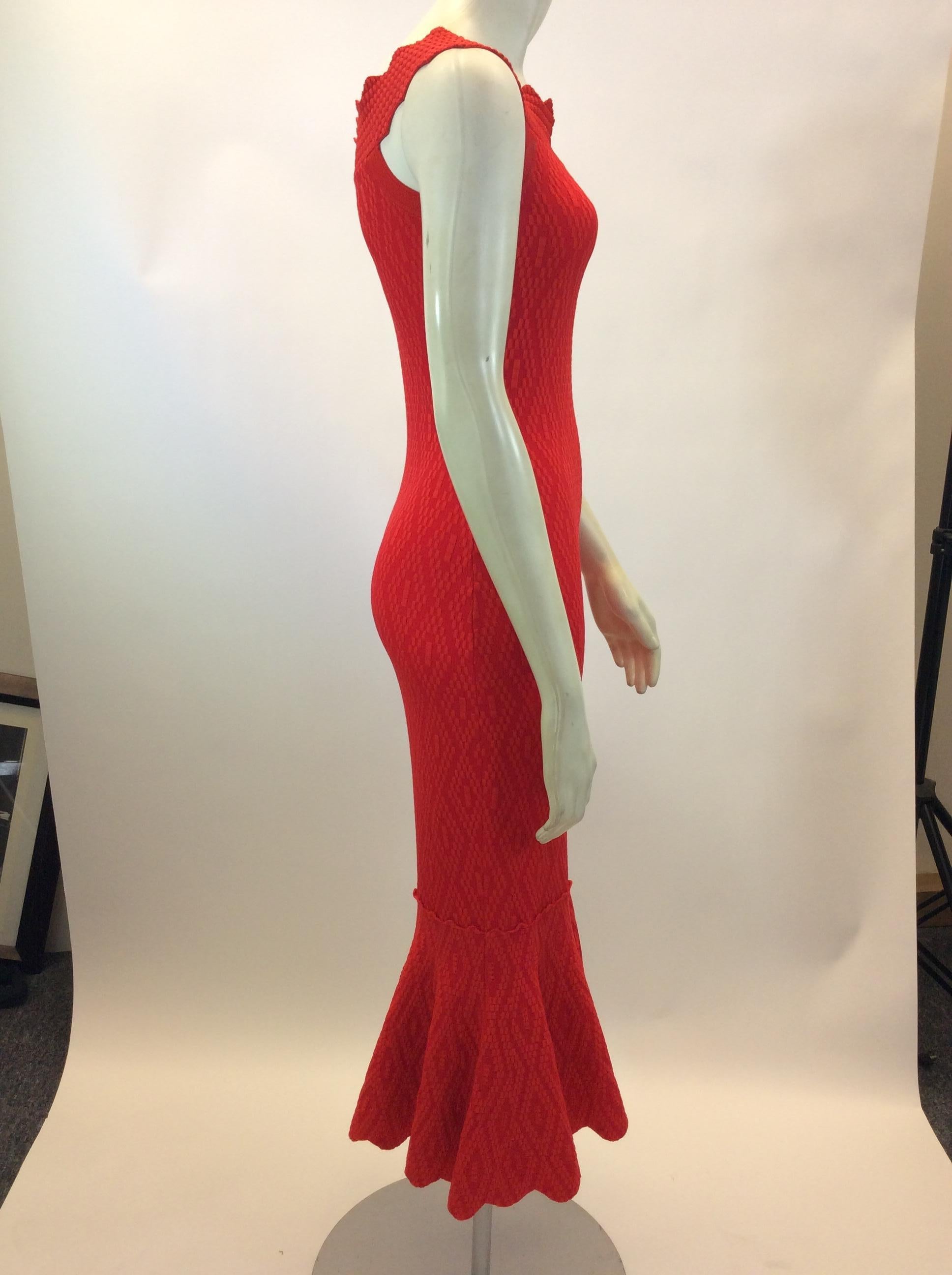 Women's Jonathan Simkhai Red Knit Dress For Sale