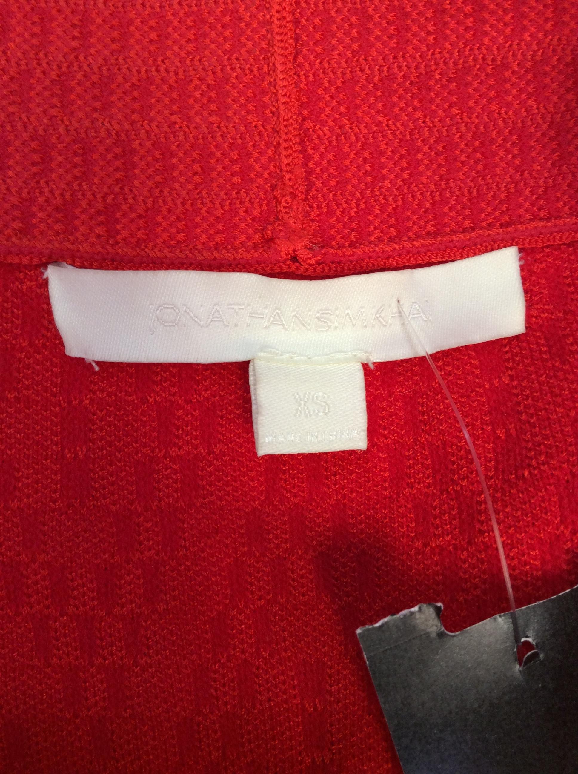 Jonathan Simkhai Red Knit Dress For Sale 2