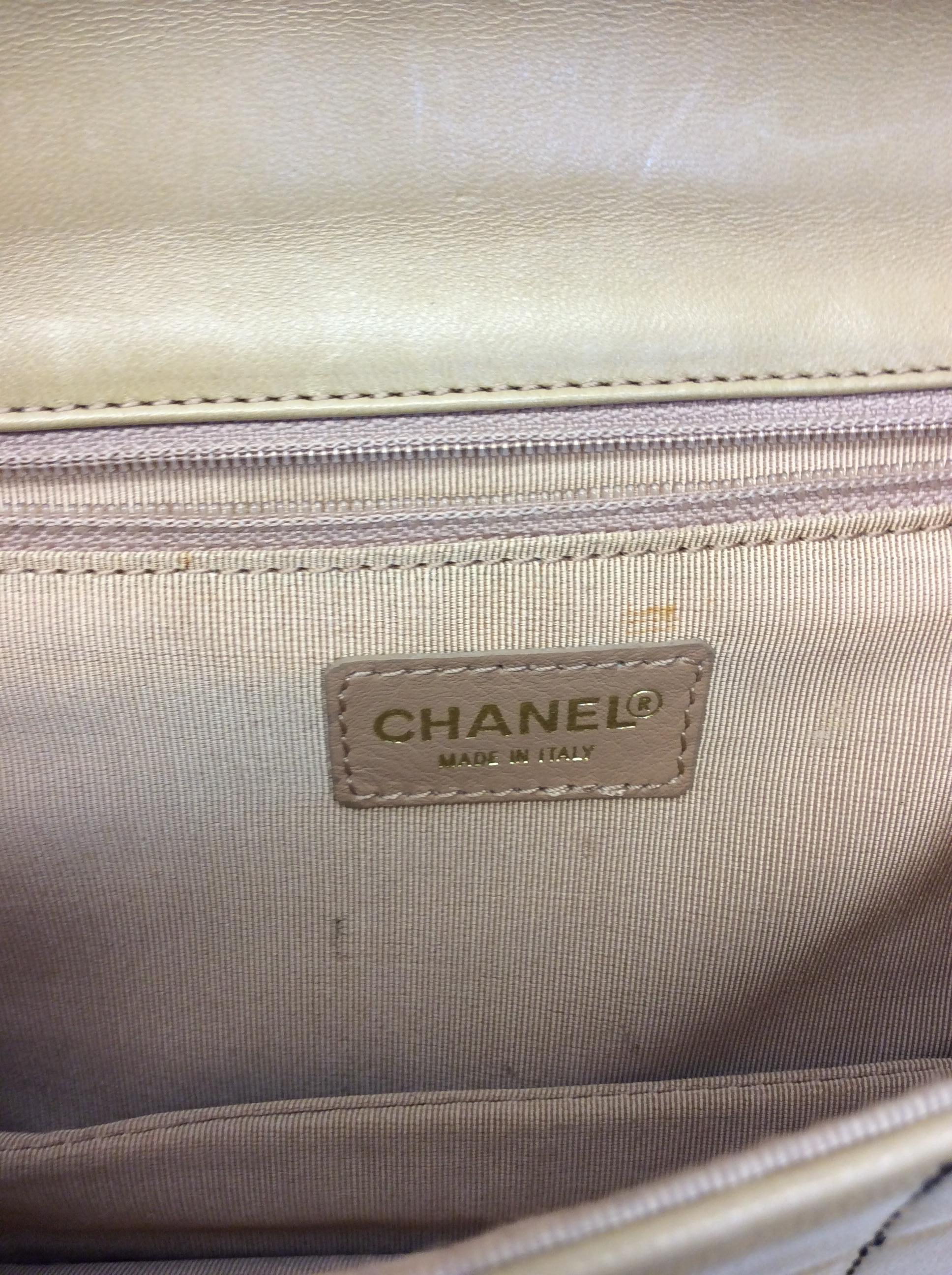 Chanel Camel and Black Shoulder Bag For Sale 1