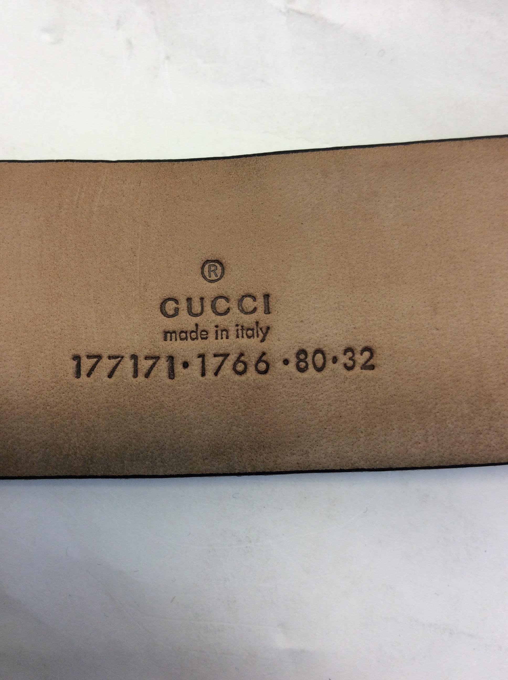 Gucci Black Patent Leather Belt with Silver Hardware For Sale 1