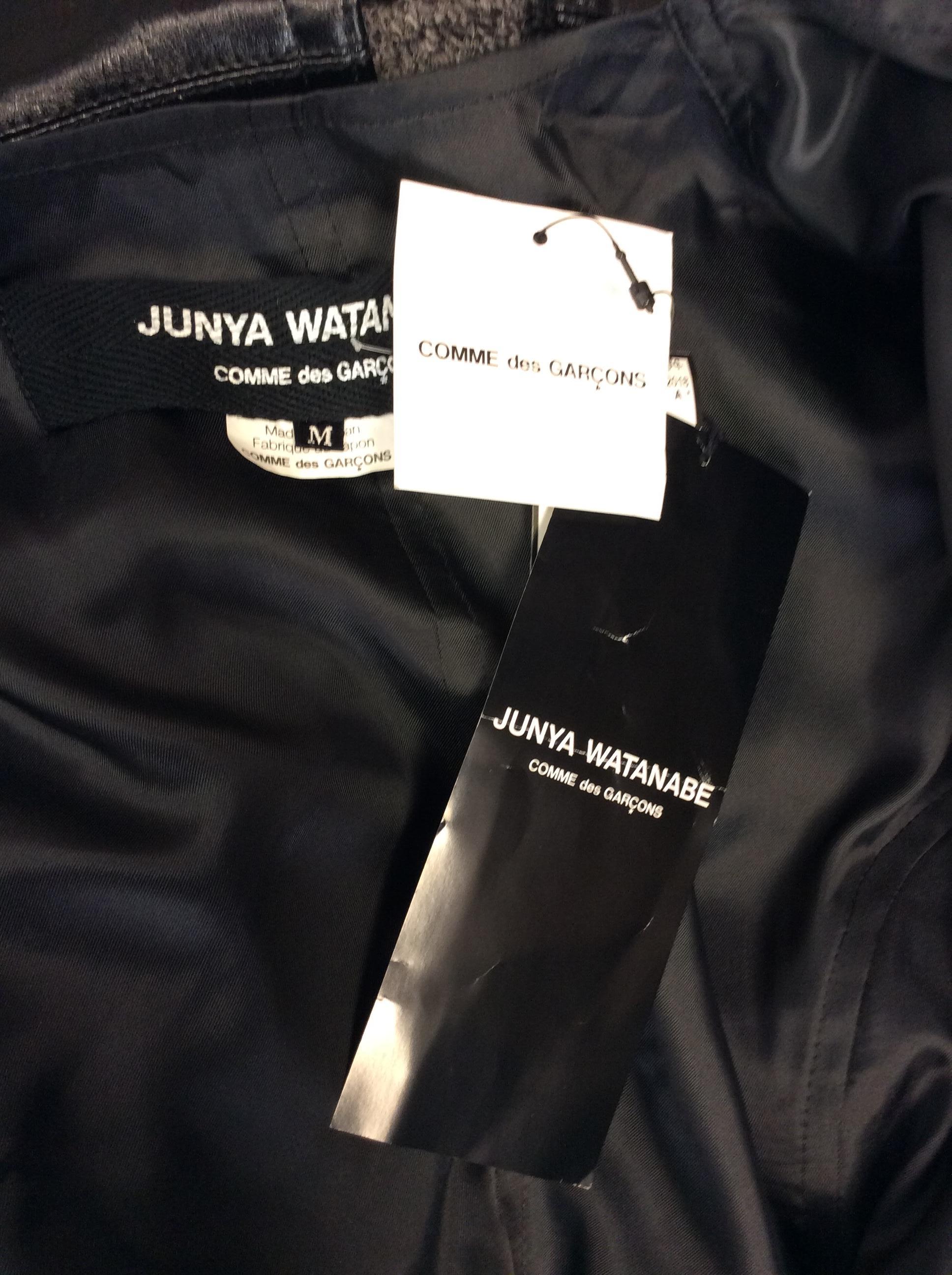 Junya Watanabe Black Trench Coat NWT For Sale 4