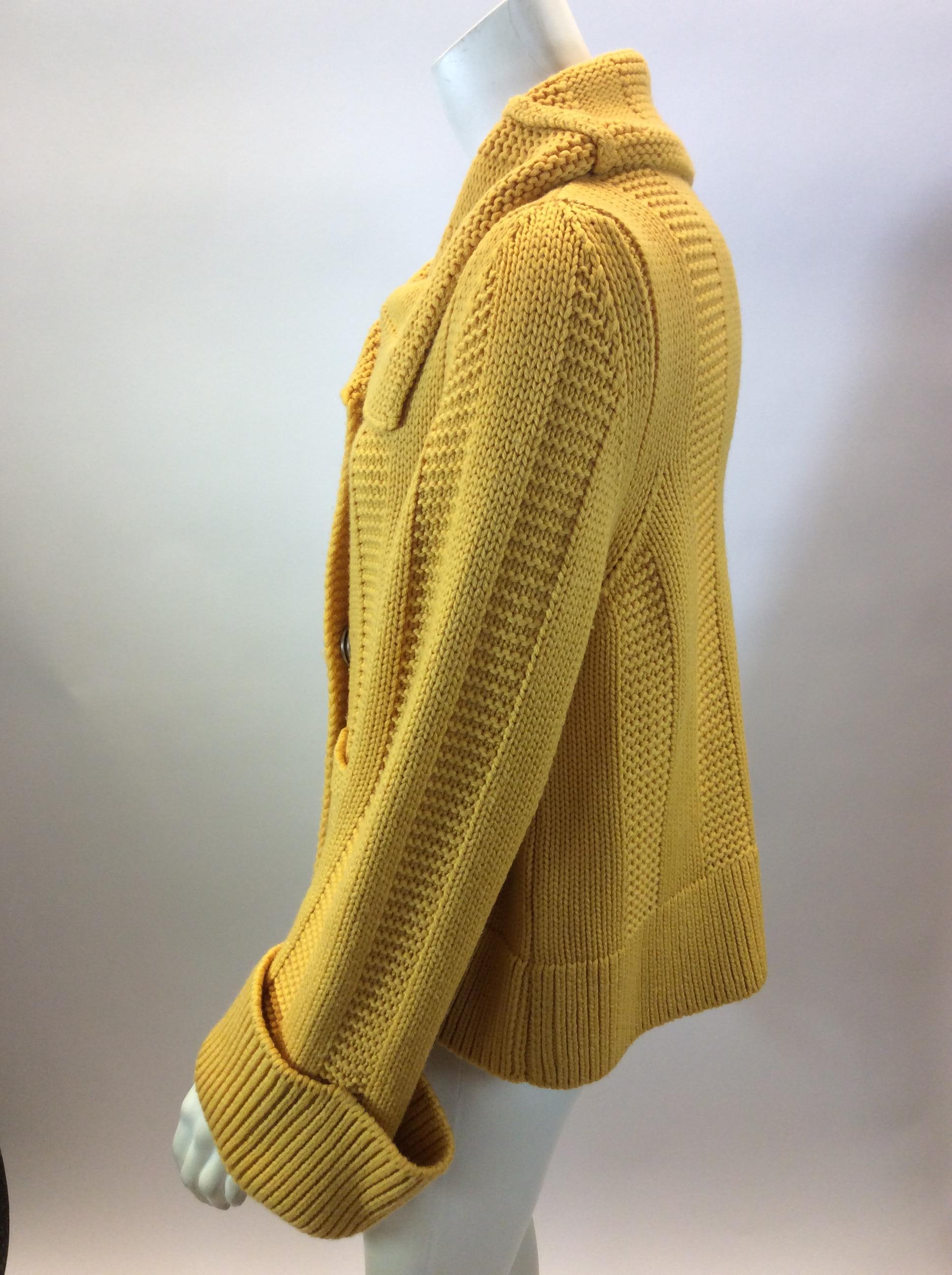 Piazza Sempione Marigold Wool Sweater
$199
Made in Italy
100% Wool
Size 46
Length 21.5