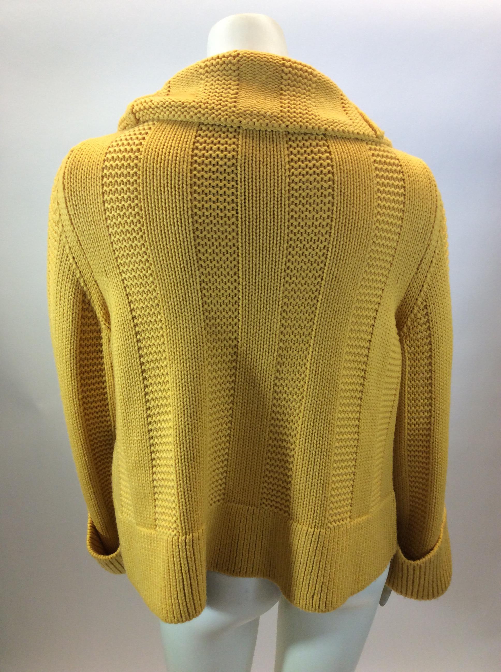 Brown Piazza Sempione Marigold Wool Sweater For Sale