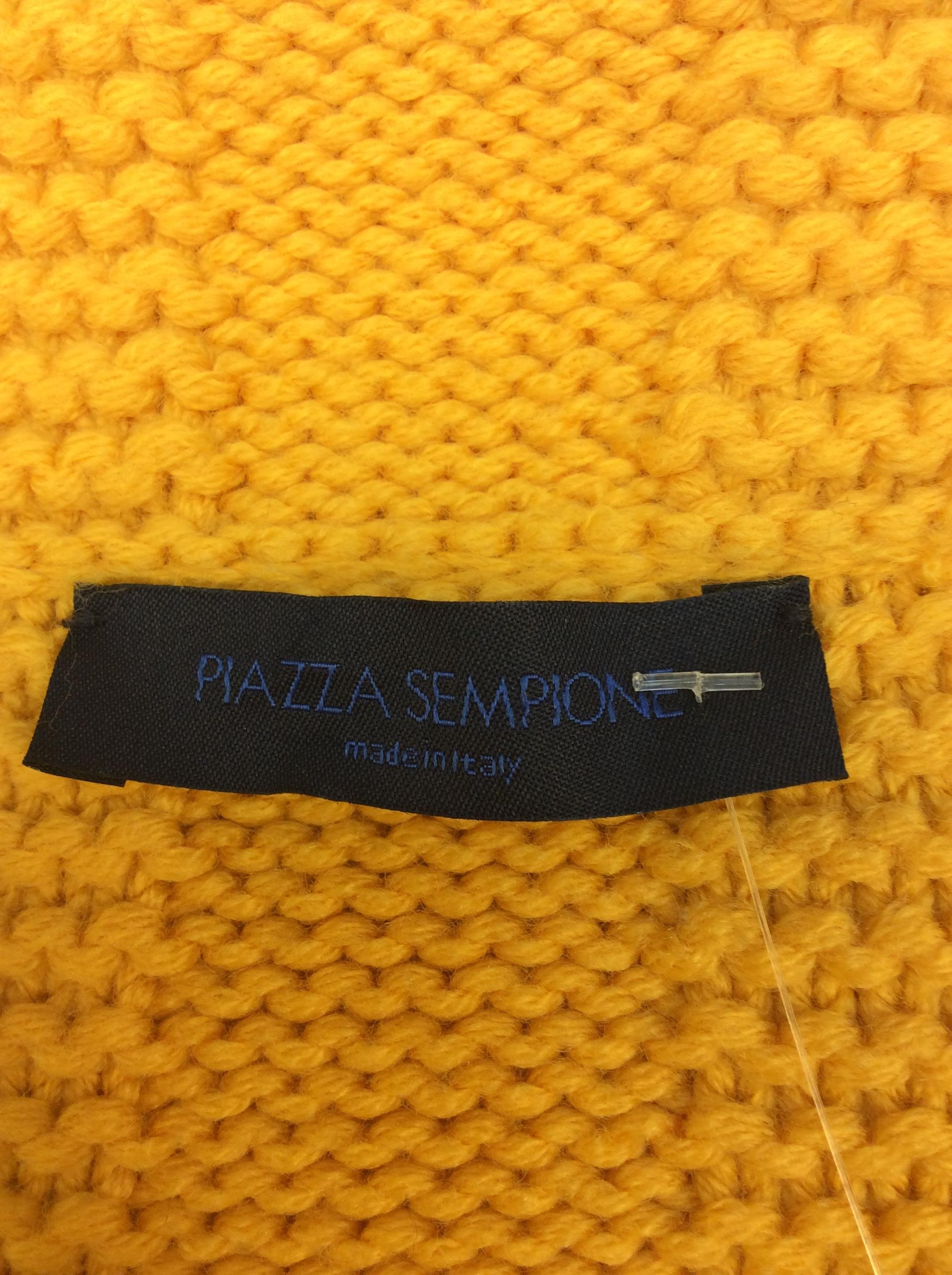 Piazza Sempione Marigold Wool Sweater For Sale 3