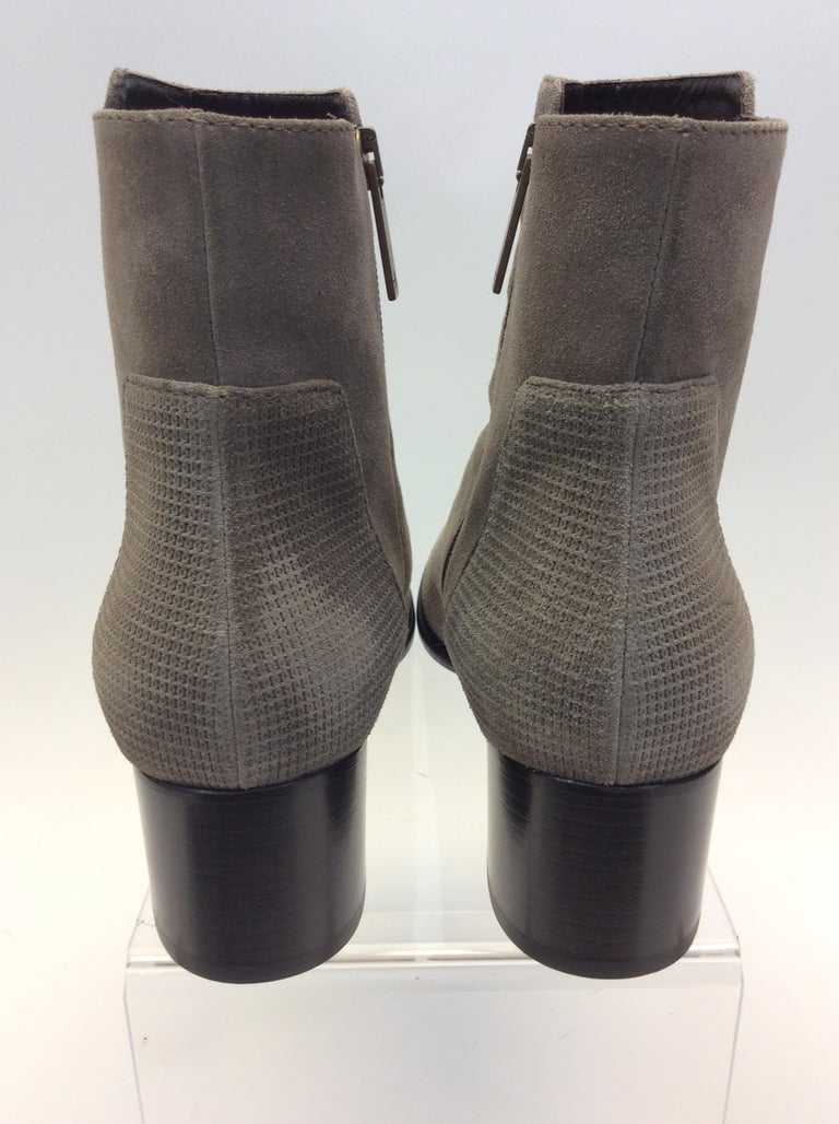 Aquatalia Tan Suede Ankle Boots For Sale at 1stDibs