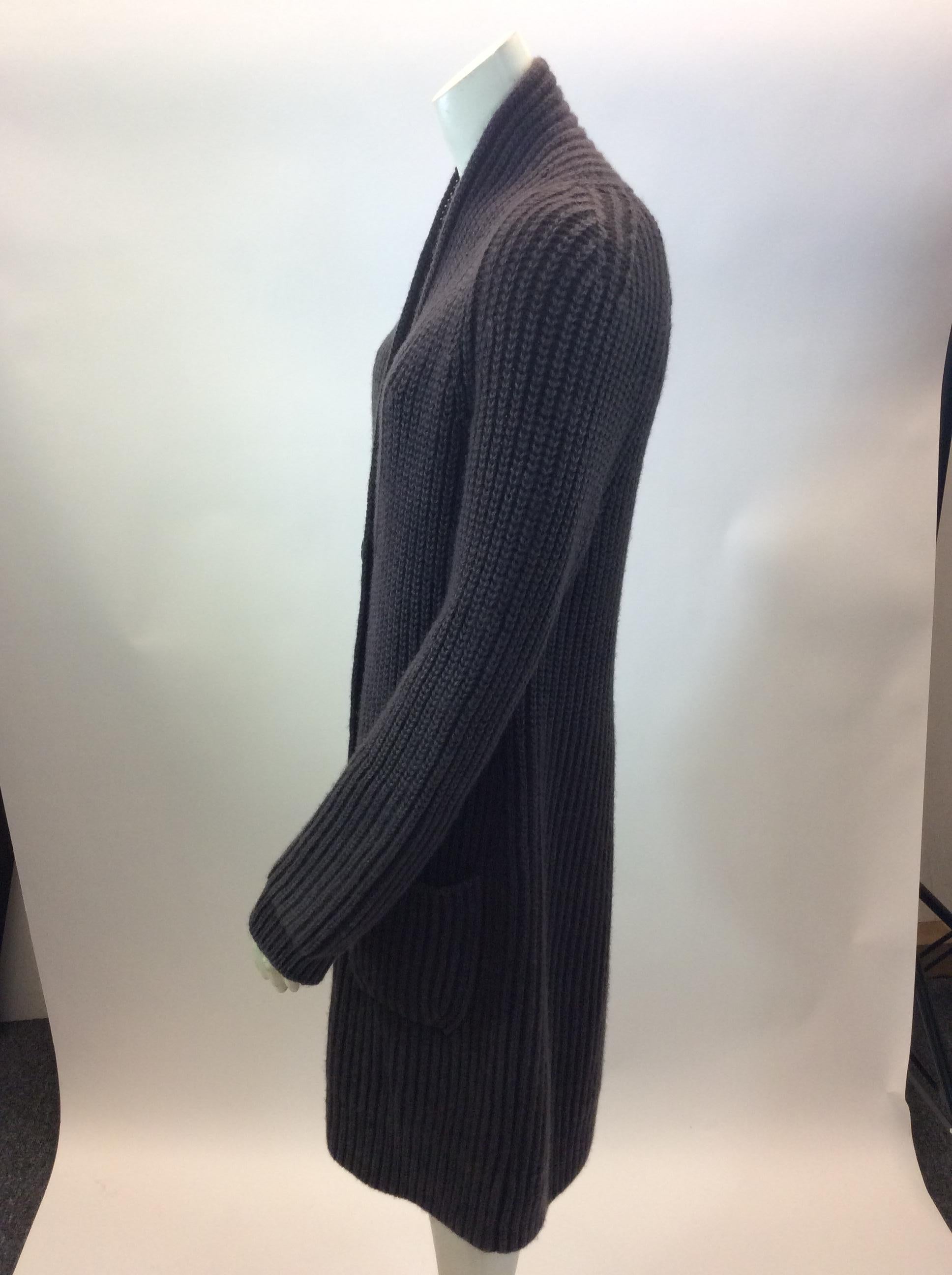 Iris Von Arnim Brown Cashmere Cardigan
$699
Made in Italy
100% Cashmere
Size Medium
Length 36